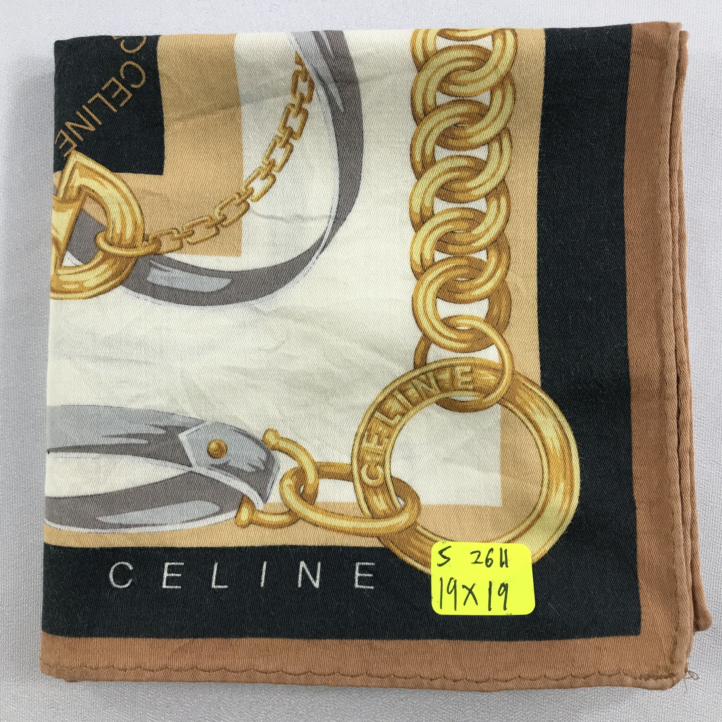 Celine × Vintage Celine Bandana / Handkerchief / Neckerchief - S2611 Size ONE SIZE - 5 Thumbnail