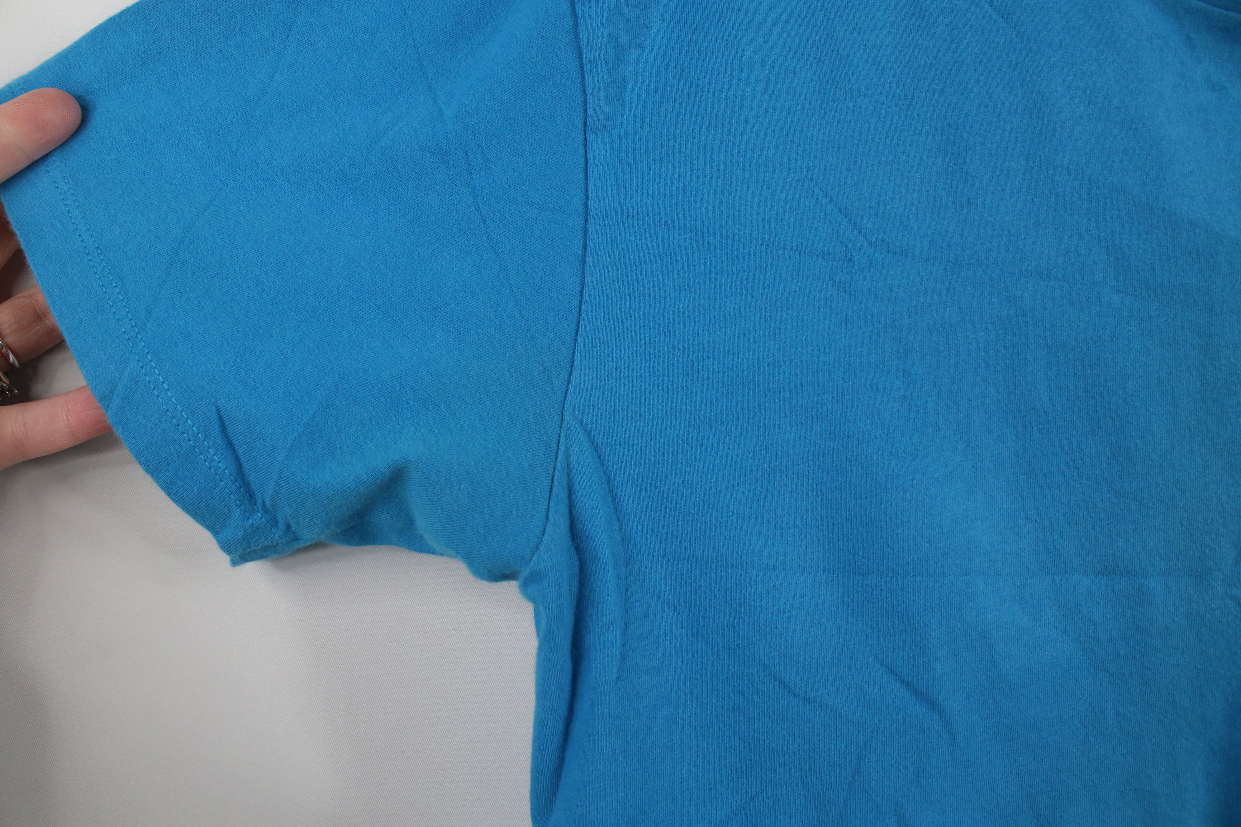Ariat × Vintage Ariat Faded Spell Out Workwear Short Sleeve T-Shirt Blue Size US M / EU 48-50 / 2 - 6 Thumbnail