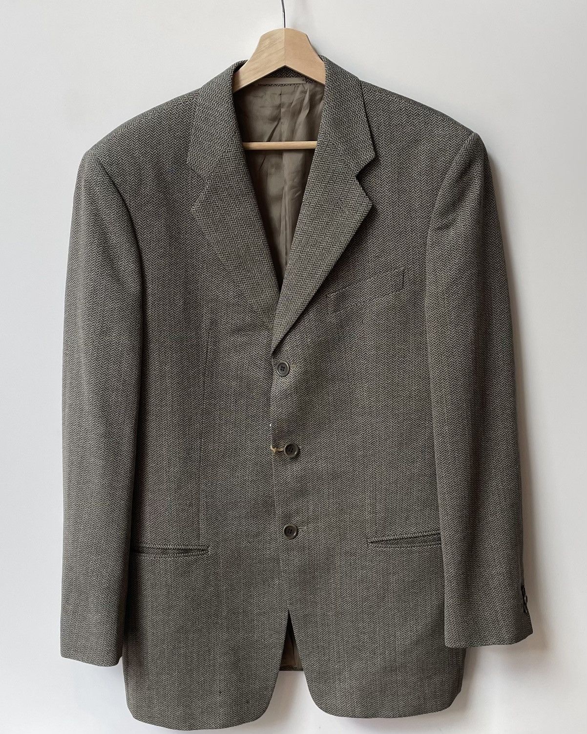 Armani Vintage Armani Gray Blazer Size XL / US 12-14 / IT 48-50 - 5 Thumbnail