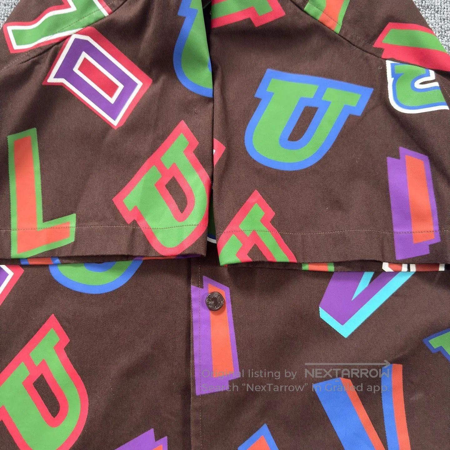 Louis Vuitton LV NBA Collaboration Brown Short-Sleeve Shirt. Size US S / EU 44-46 / 1 - 6 Thumbnail