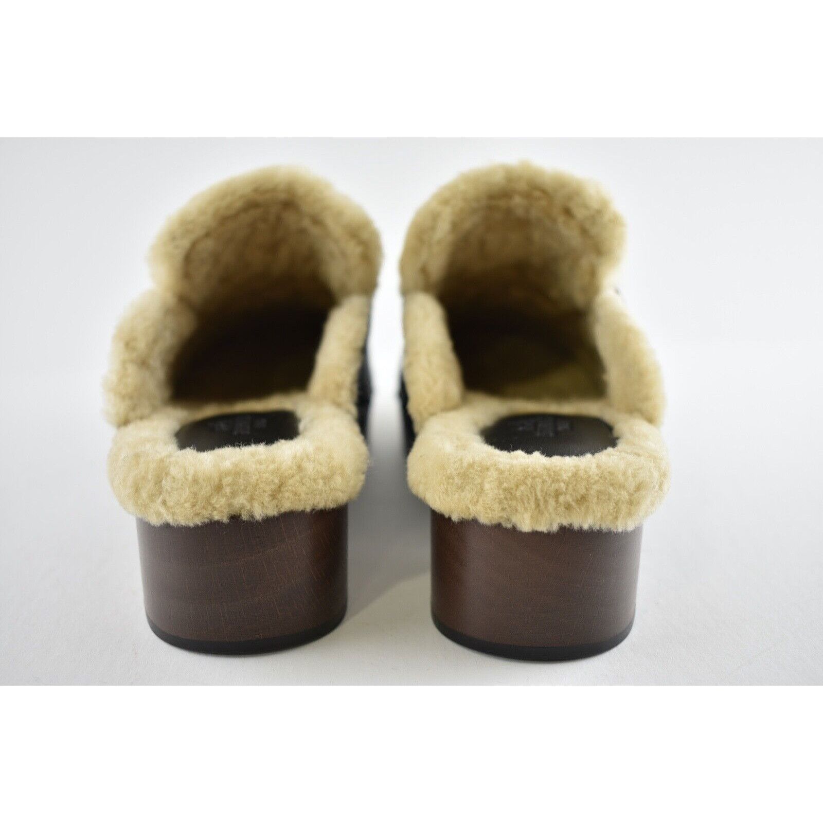 Hermes Hermes Mule Leather Kelly Lock Shearling Fur Slide Flat 37 Size US 7 / IT 37 - 11 Thumbnail