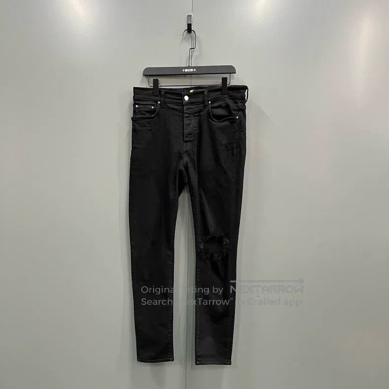 Amiri Amiri Black Long Pants Size US 33 - 1 Thumbnail