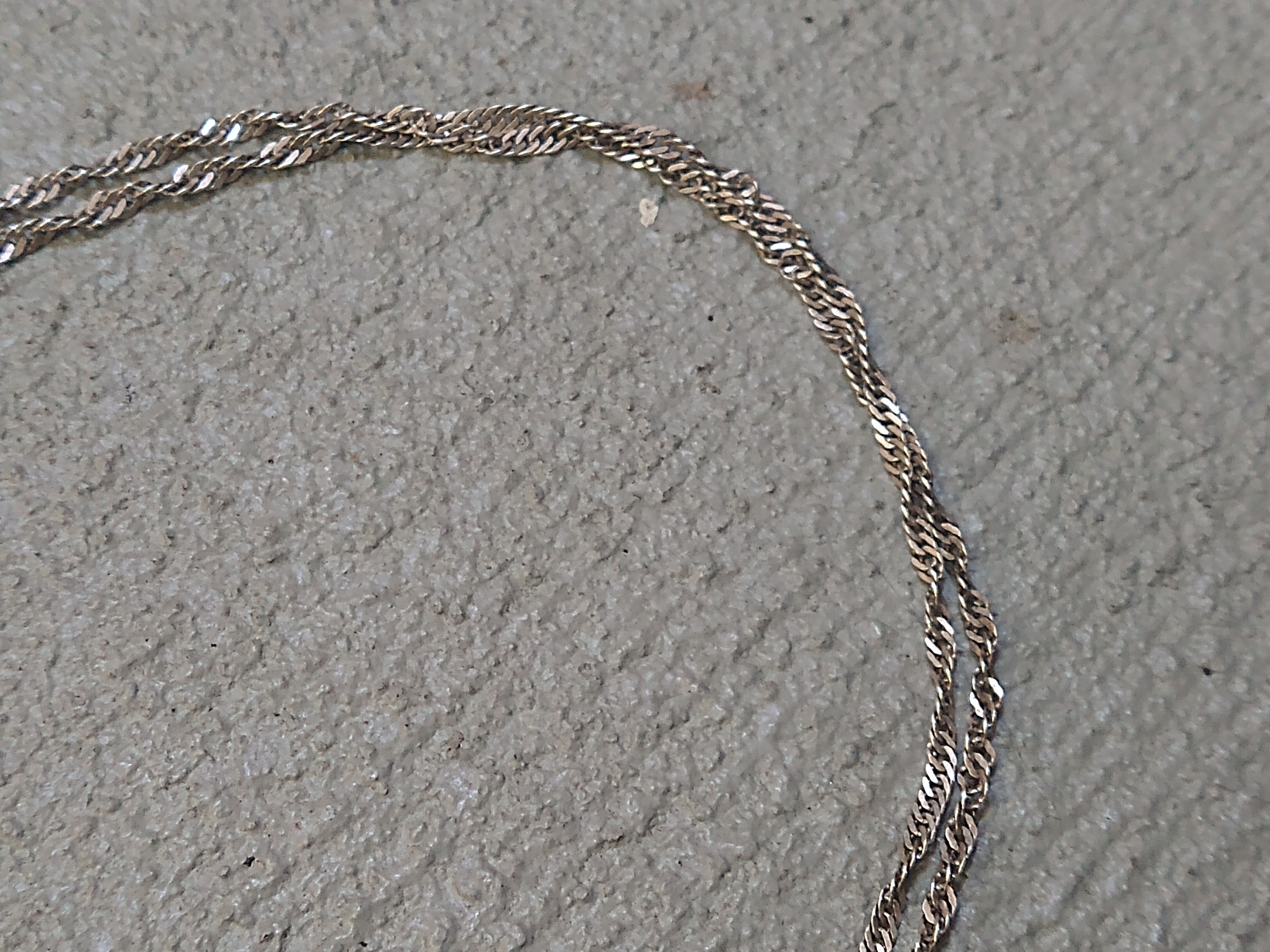 Jewelry Vintage Sterling Silver Necklace Curb Twist 17.5" Size ONE SIZE - 6 Thumbnail