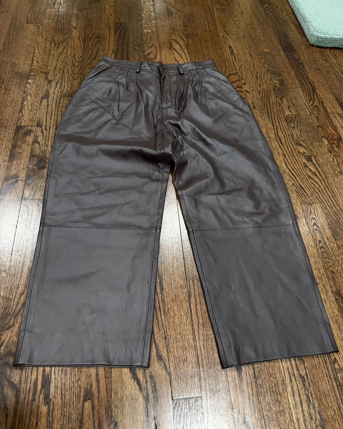 Rodelli Uomo 100% Genuine Leather loose fit pants