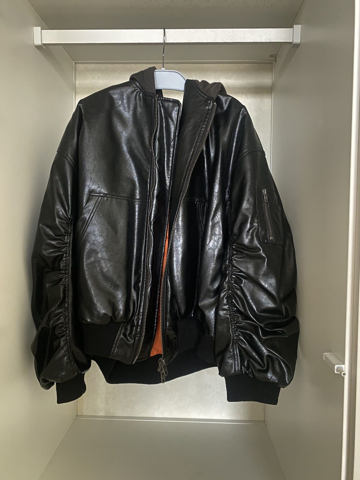 Other leather bomber jacket Size US XL / EU 56 / 4 - 1 Thumbnail