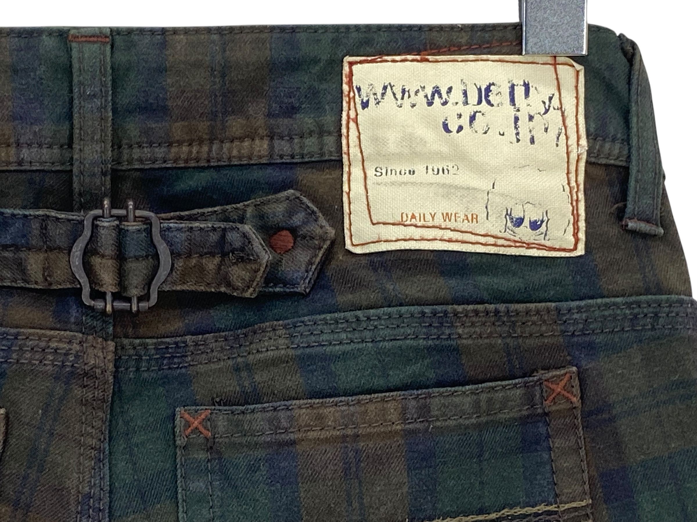 Japanese Brand Betty Smith Checkered Skinny Pants Buckle Back Pants Size 25" / US 0 / IT 36 - 9 Thumbnail