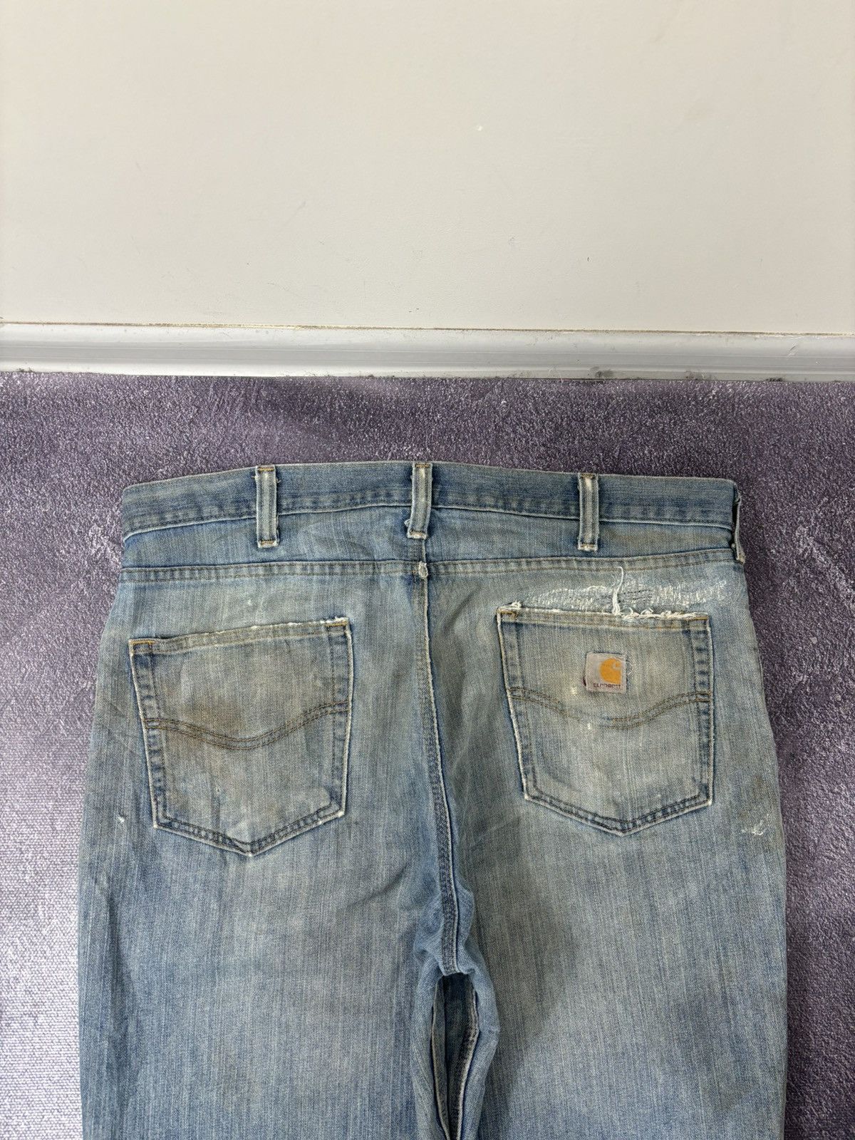 Carhartt Vintage Carhartt Workwear Y2K Faded Hype Denim Baggy Jeans Size US 38 / EU 54 - 7 Thumbnail