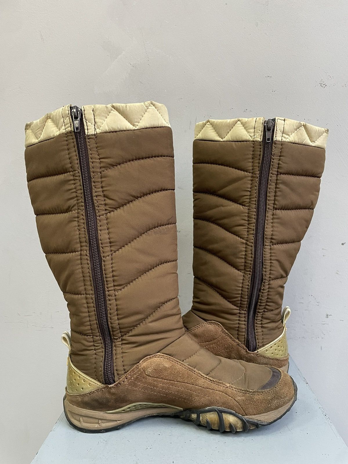 Puma Puma Brown Leather Boots archive 2000s boxing Casual Style Size US 7 / IT 37 - 10 Thumbnail