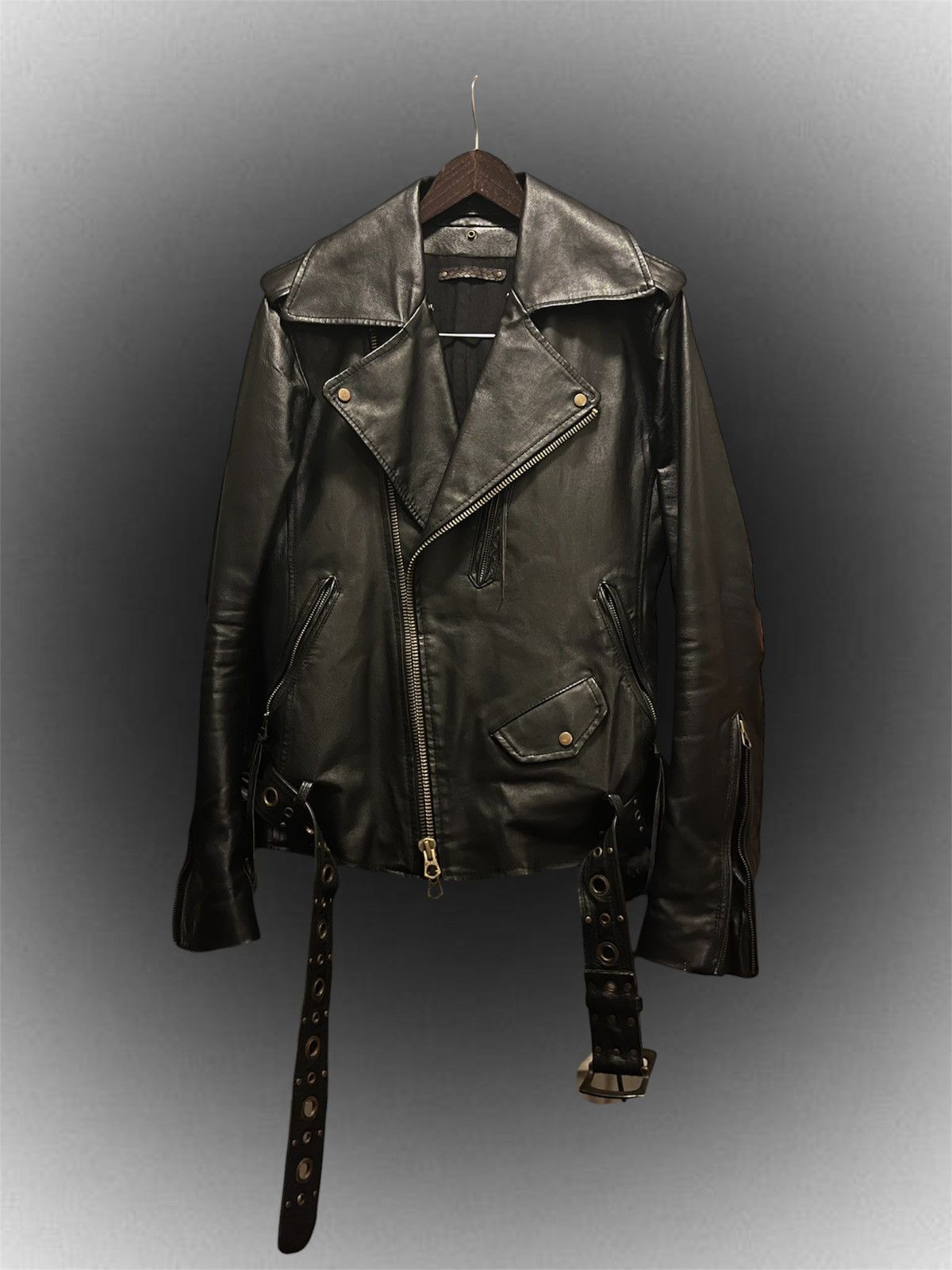 希少【goa/g.o.a】leather w raiders jjacket Goa leather jacket