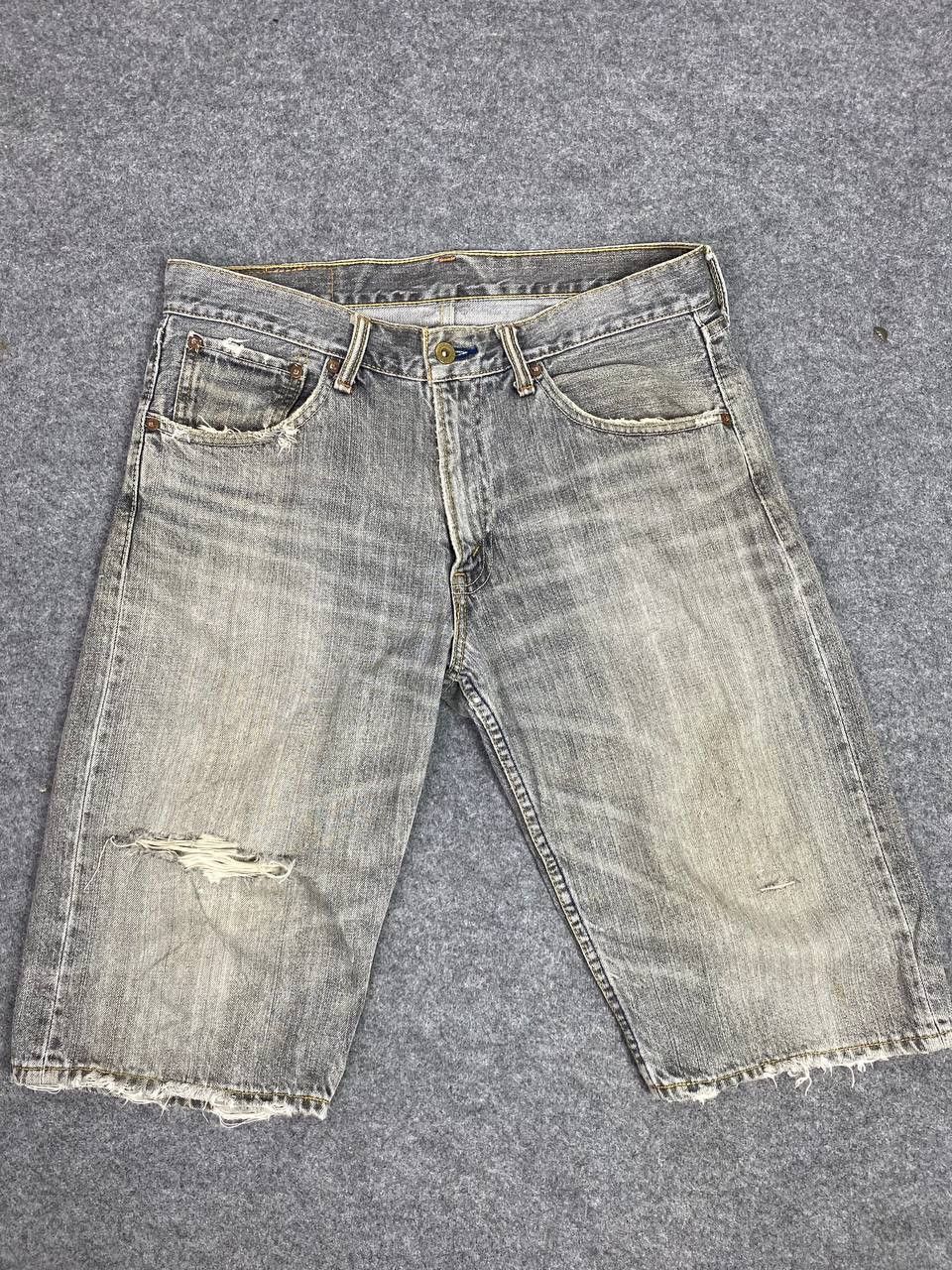Levi's vintage levis 503 cropped distressed denim Size US 35 - 8 Thumbnail