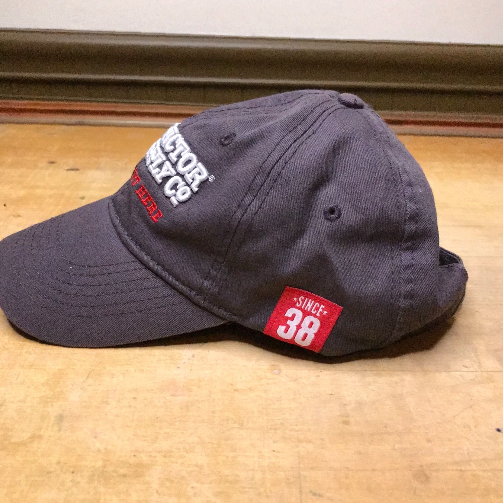Vintage Tractor Supply Hat Adjustable Black Strap Back Embroidered Logo Hat Baseball Cap Men Adjustable Gray Cotton Logo Embroidered 90s Event Size ONE SIZE - 2 Thumbnail