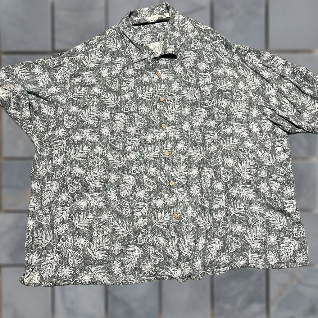ALOHAS Caribbean Shirt 3XL Blue Short Sleeve Hawaiian Floral Button Up Aloha Mens Size US XXL / EU 58 / 5 - 1 Thumbnail