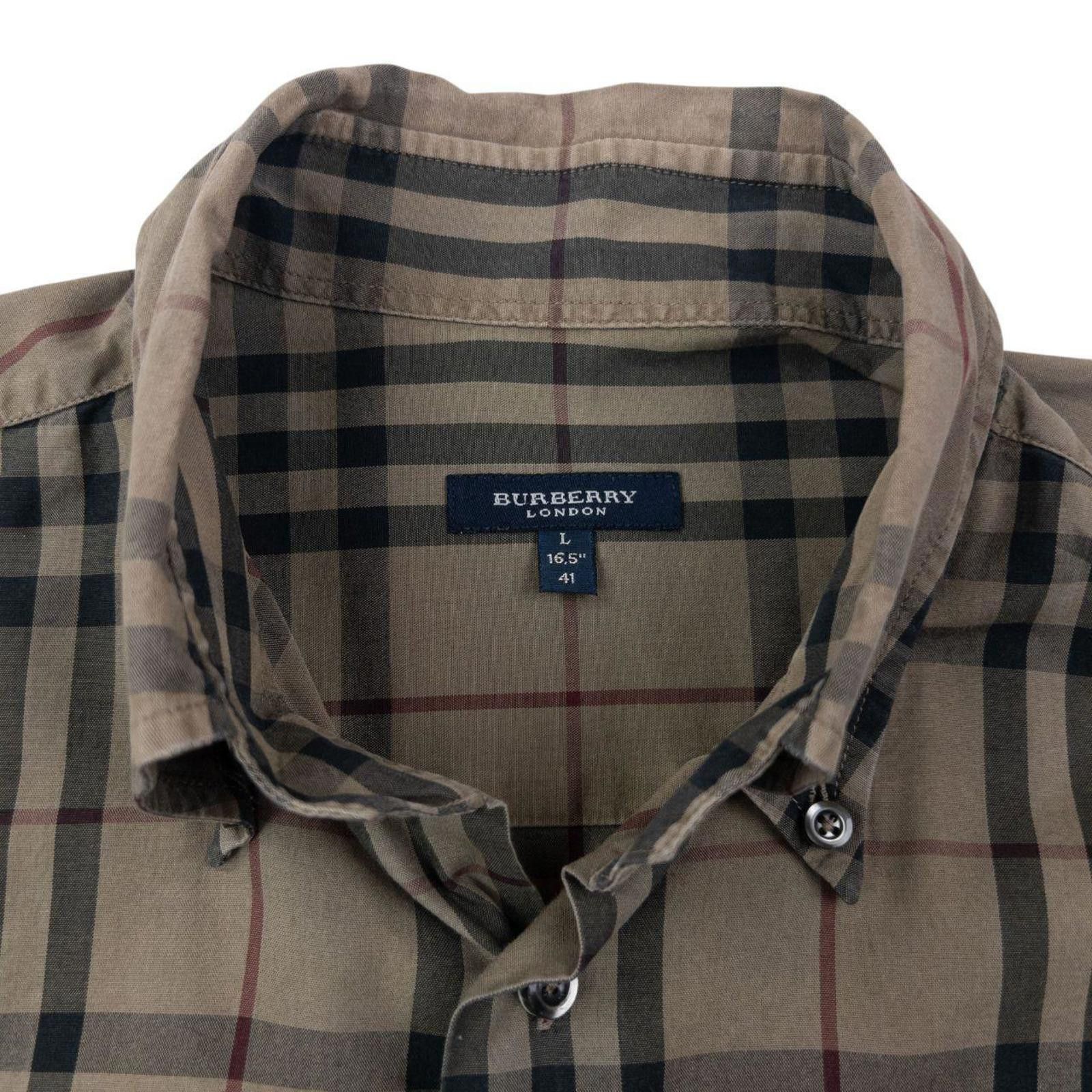 Burberry Vintage 2000s Burberry Nova Check Long Sleeve Shirt Size L Size US L / EU 52-54 / 3 - 3 Thumbnail
