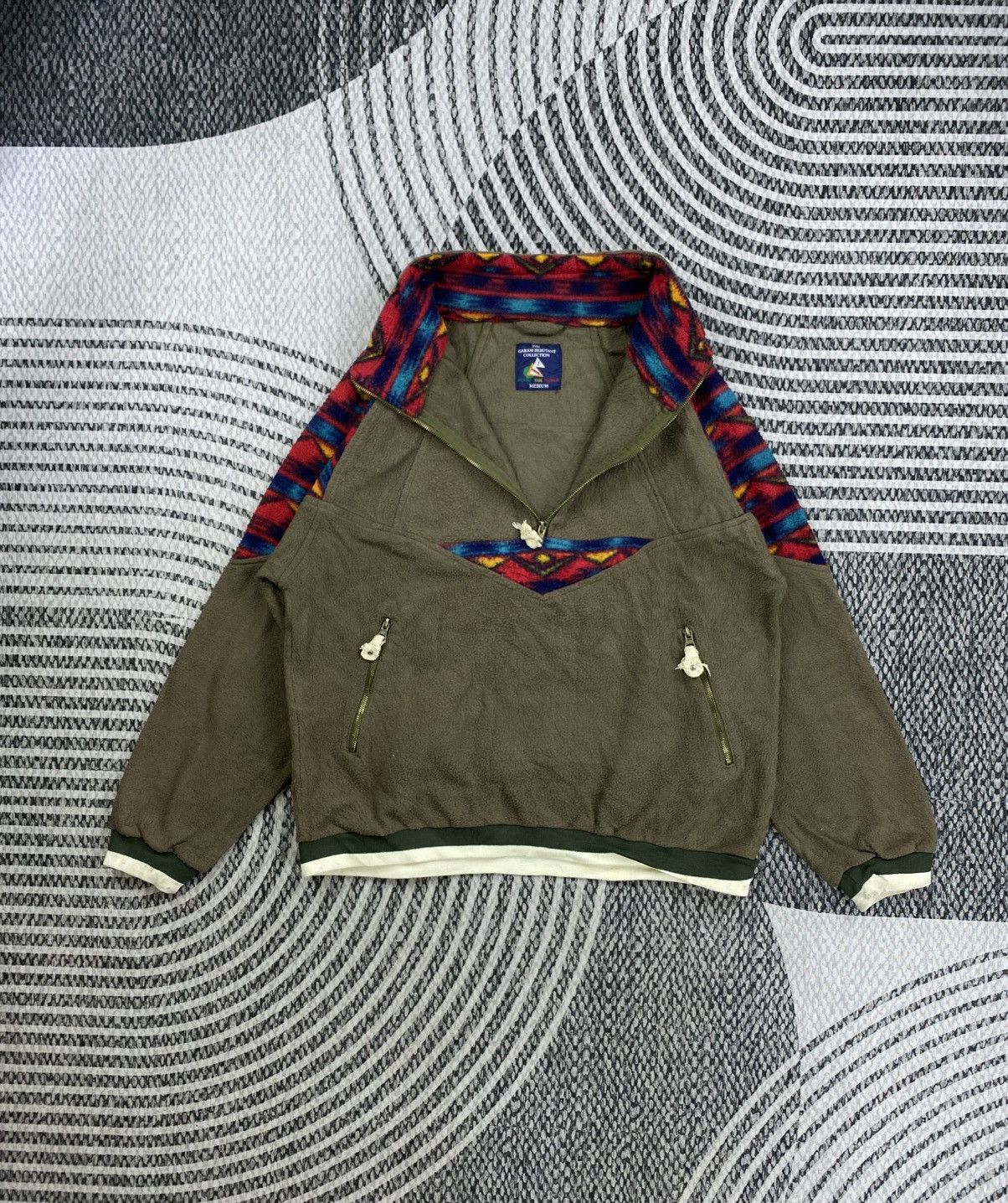 Native Vintage The Garam Debutant Navajo Halfzip Sweatshirt Size US L / EU 52-54 / 3 - 6 Thumbnail