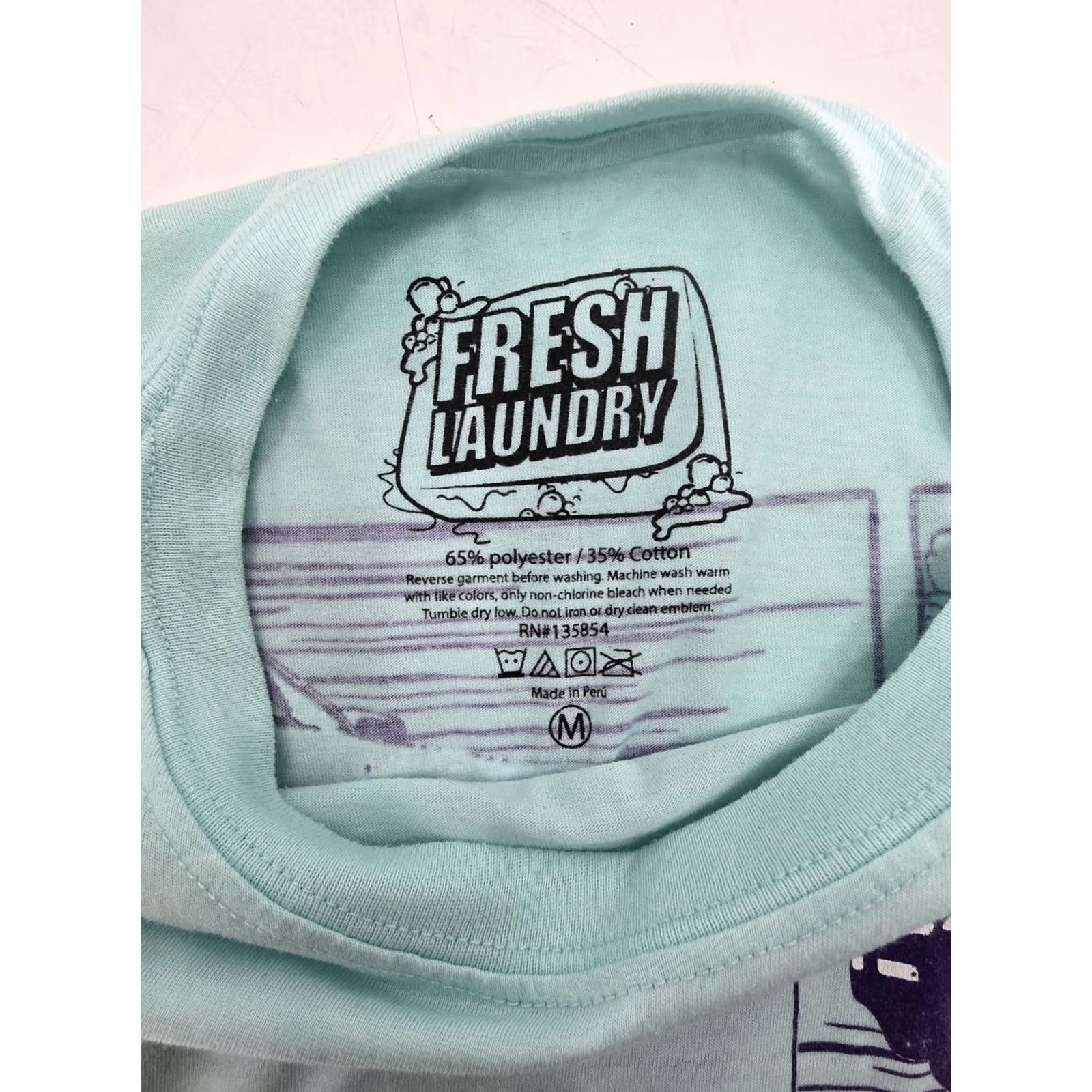 Vintage Fresh Laundry Tokyo Racing Club Disorderly Conduct T-shirt - Blue - Size M - Men - Cotton Polyester - Short Sleeve - Crew Neck - Graphic Print - 90s? Size US M / EU 48-50 / 2 - 5 Thumbnail