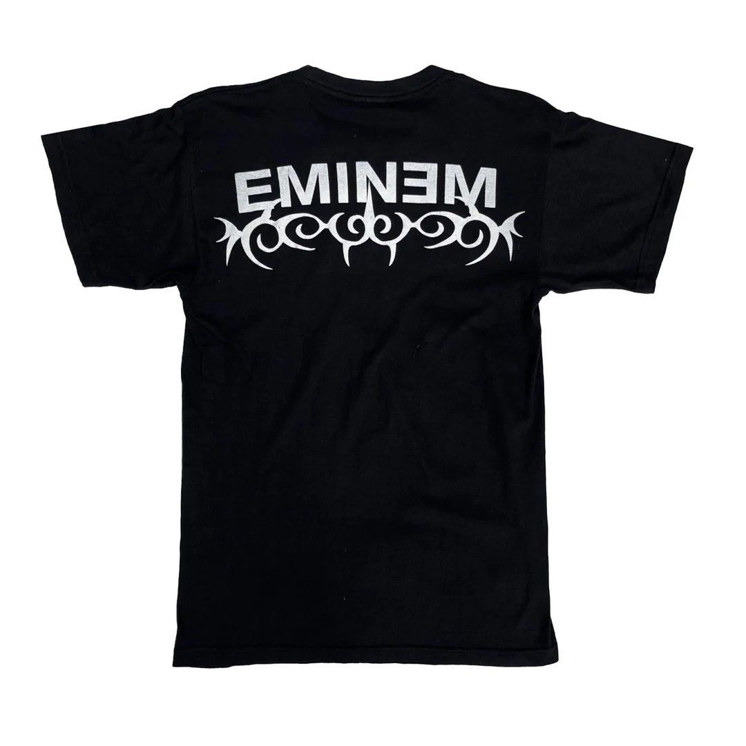 Band Tees × Eminem × Vintage Eminem 1990 90s Vintage Rap Band Tour Graphic T-Shirt Size US S / EU 44-46 / 1 - 2 Thumbnail