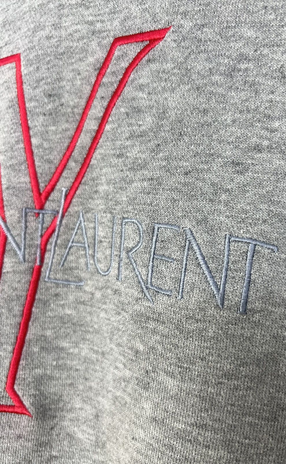 Yves Saint Laurent Vintage YSL 90s Embroidered Sweatshirt Size US L / EU 52-54 / 3 - 5 Thumbnail