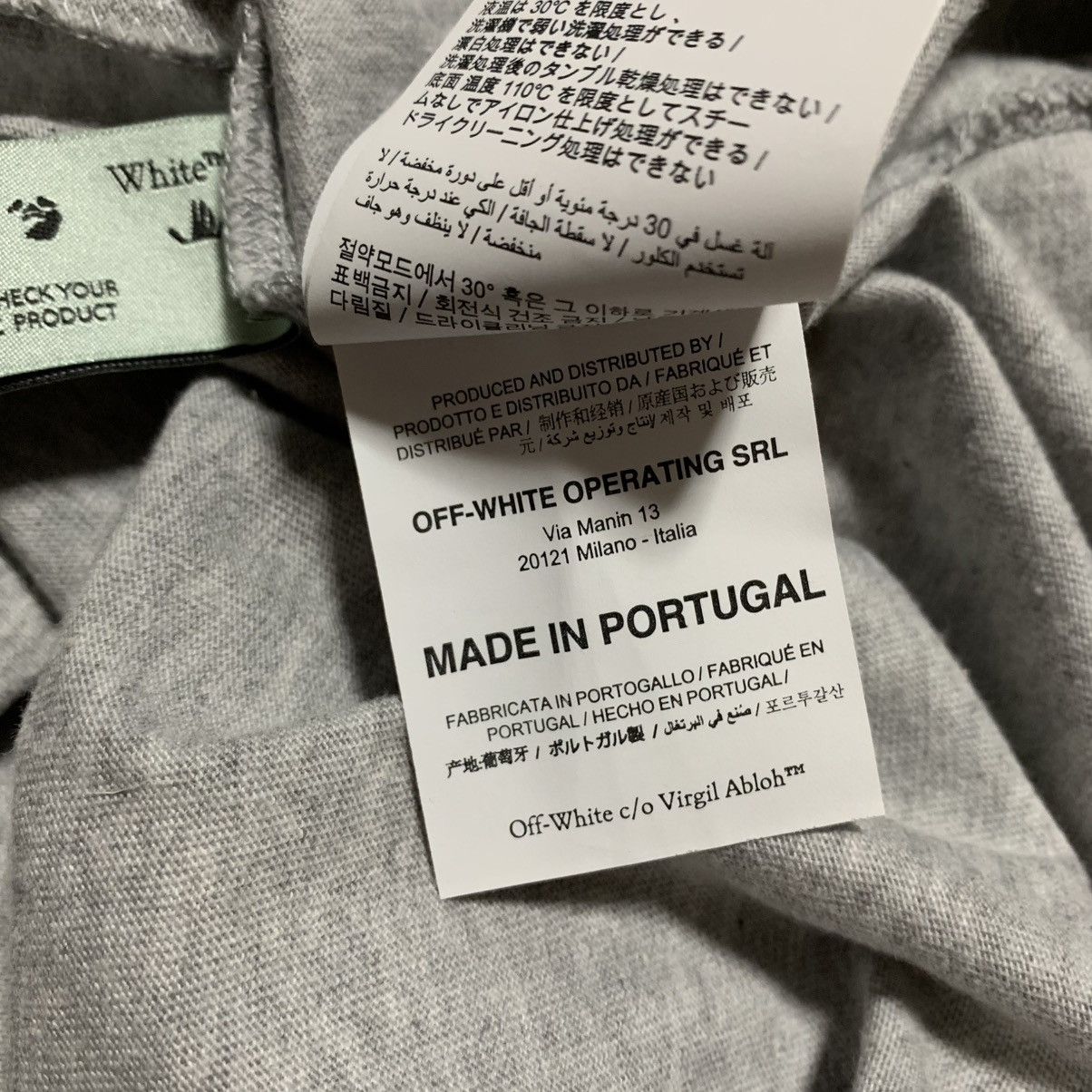 Off-White Off White Large Trellis Worker Grey Tee Virgil Abloh Size US M / EU 48-50 / 2 - 7 Thumbnail