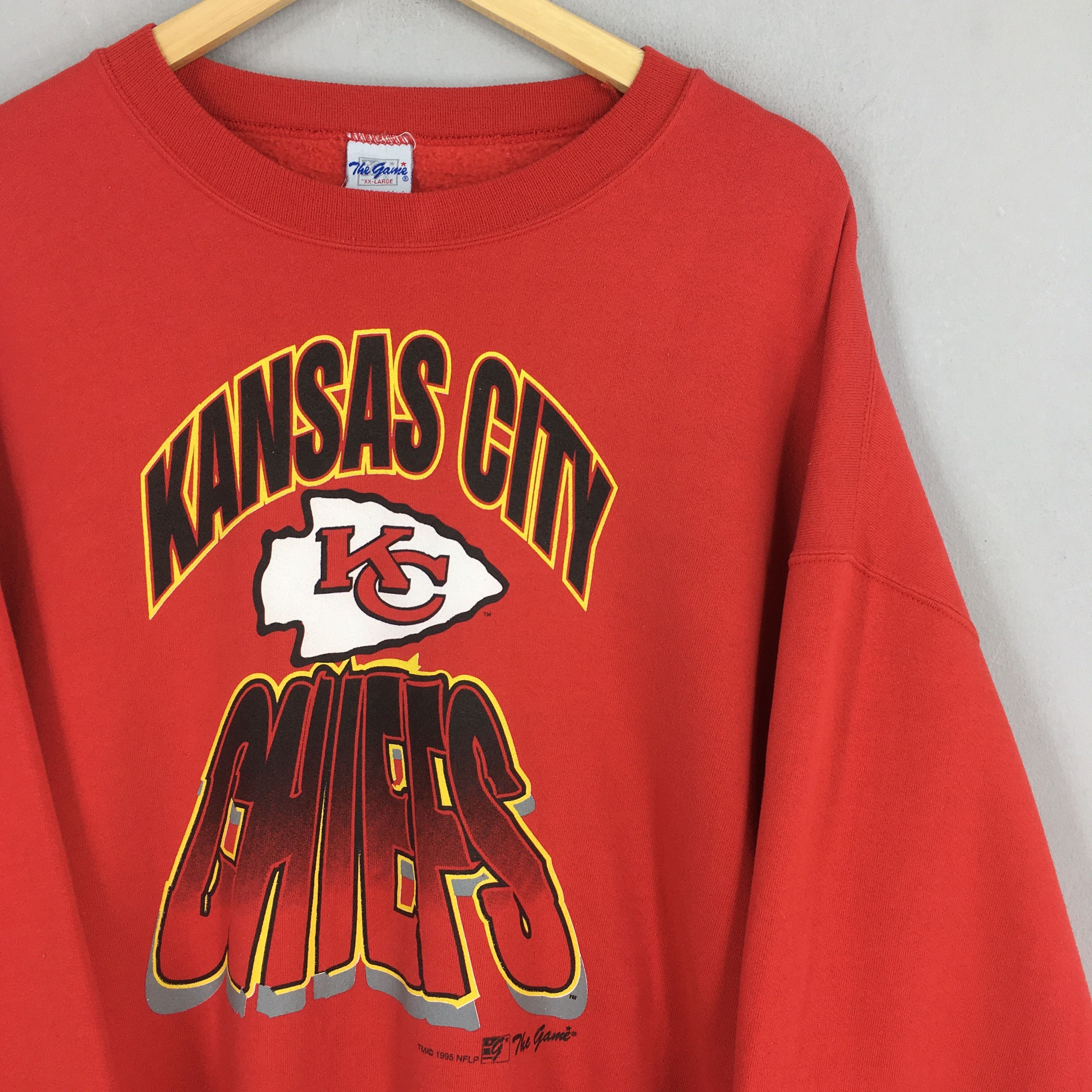 NFL 90s Kansas City Chiefs NFL Football Sweatshirt XXLarge Size US XXL / EU 58 / 5 - 2 Thumbnail