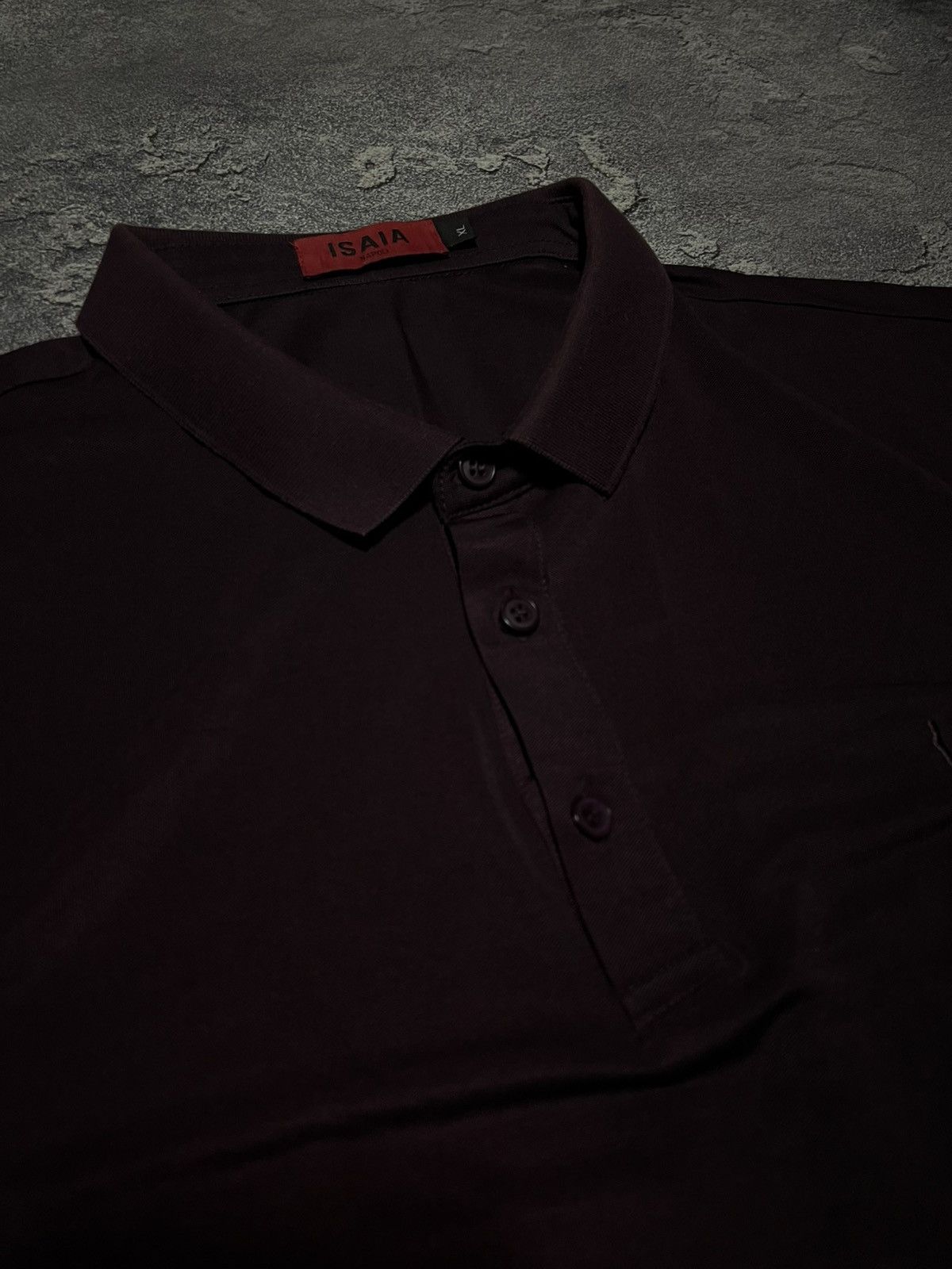 Isaia Isaia Napoli Polo Tee Luxury Vintage Italian Designer Size US XL / EU 56 / 4 - 3 Thumbnail