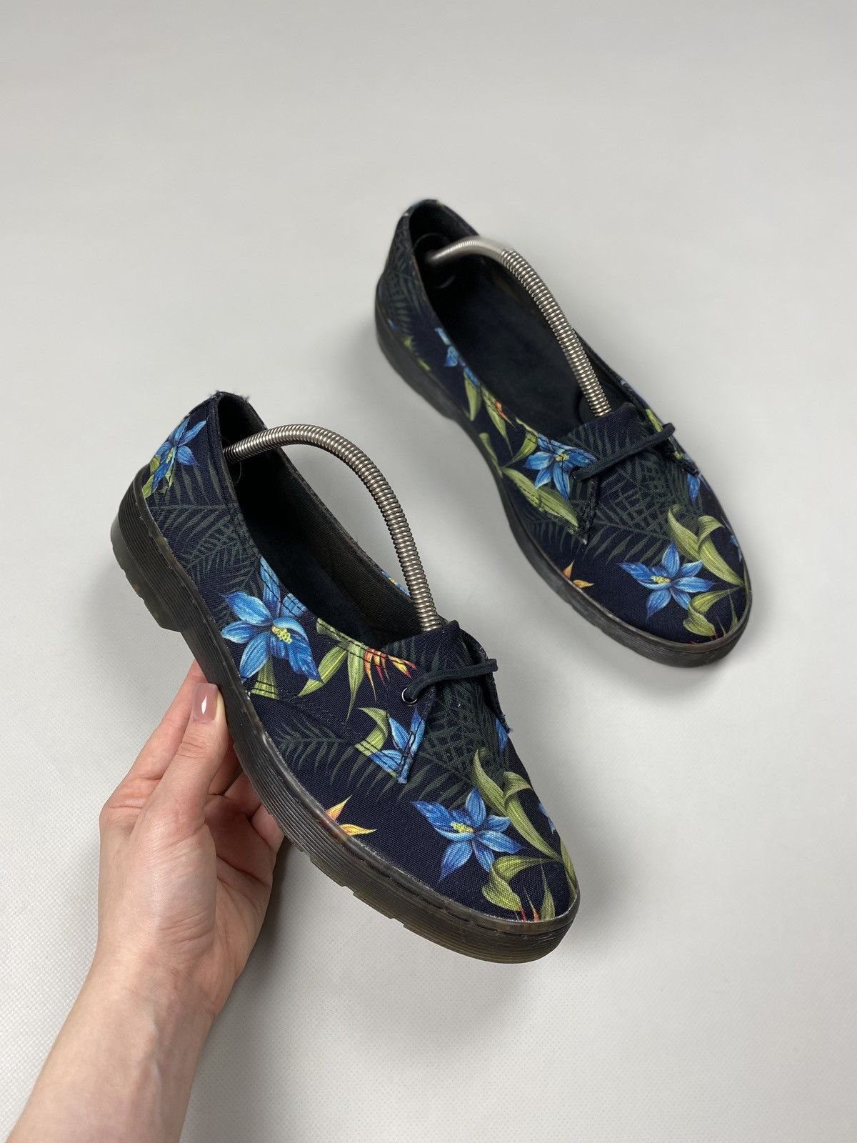 Dr. Martens Dr. Martens Morada Canvas Black Hawaiian Ballets Flats Size US 11 / IT 41 - 2 Thumbnail