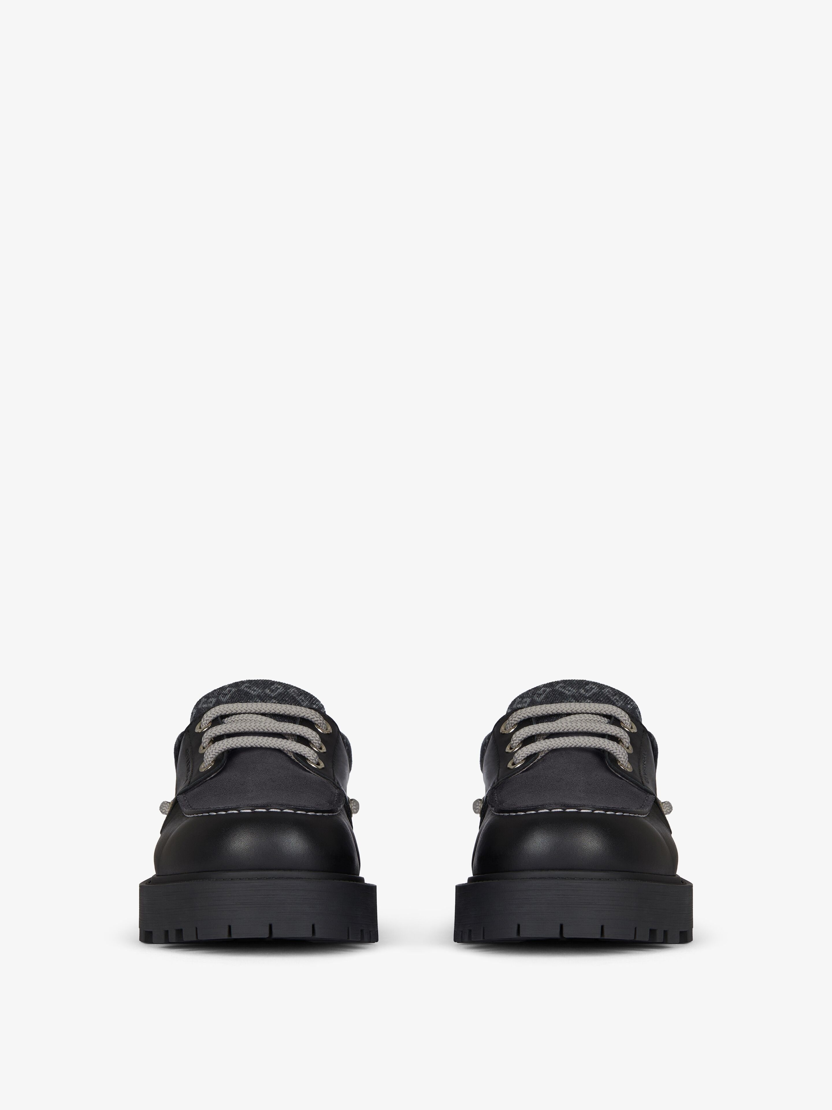 Givenchy o1lv12m1025 Storm Boat Shoes in Black Size US 12 / EU 45 - 4 Thumbnail