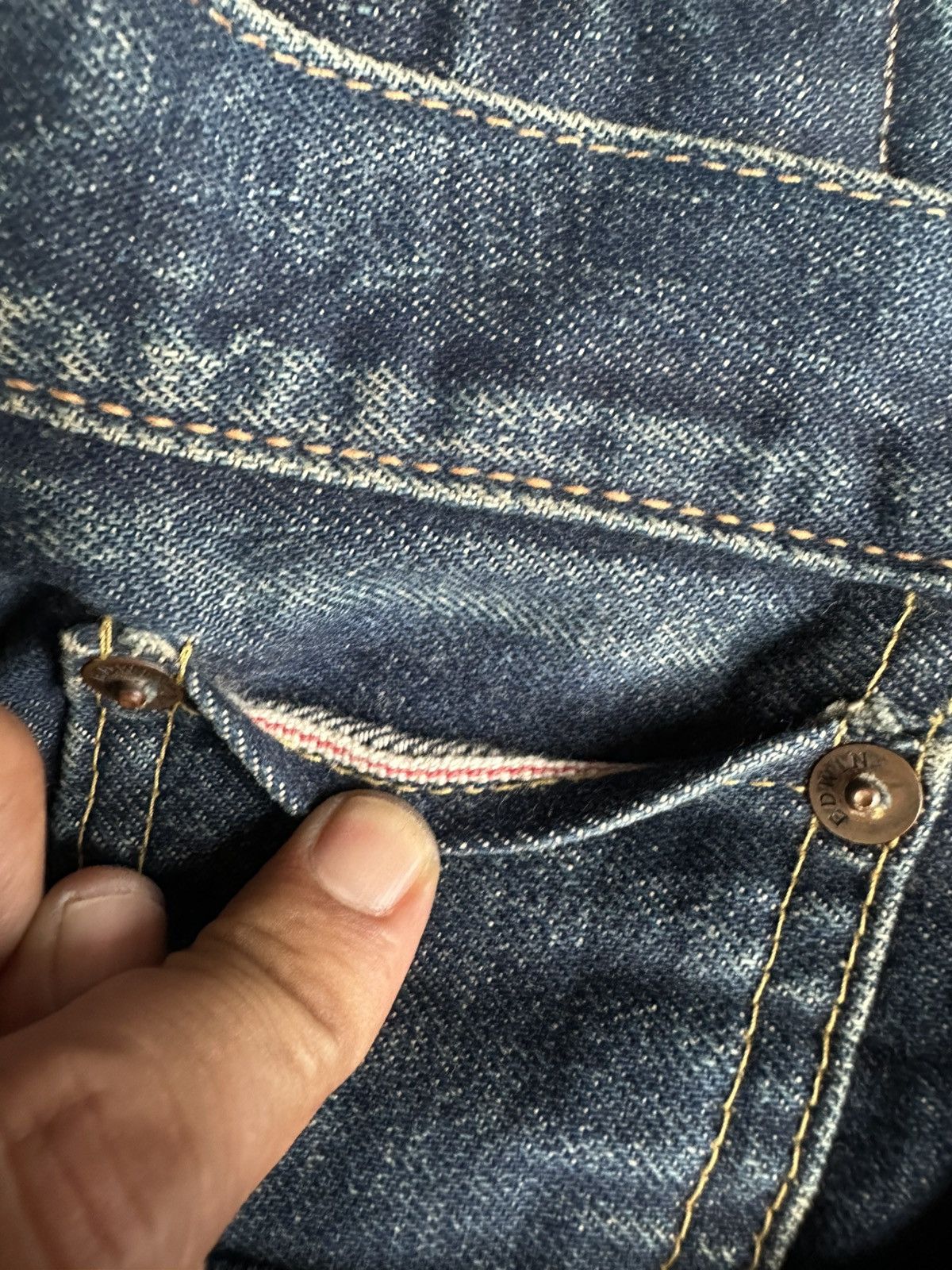 Edwin Vintage Edwin 505 Selvedge Washed Denim 29x32 D839 Size US 29 - 12 Thumbnail