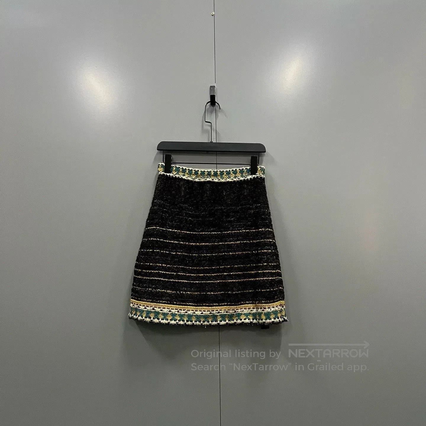 Chanel chanel 19a egyptian collection knitted skirt. Size 35" - 2 Thumbnail