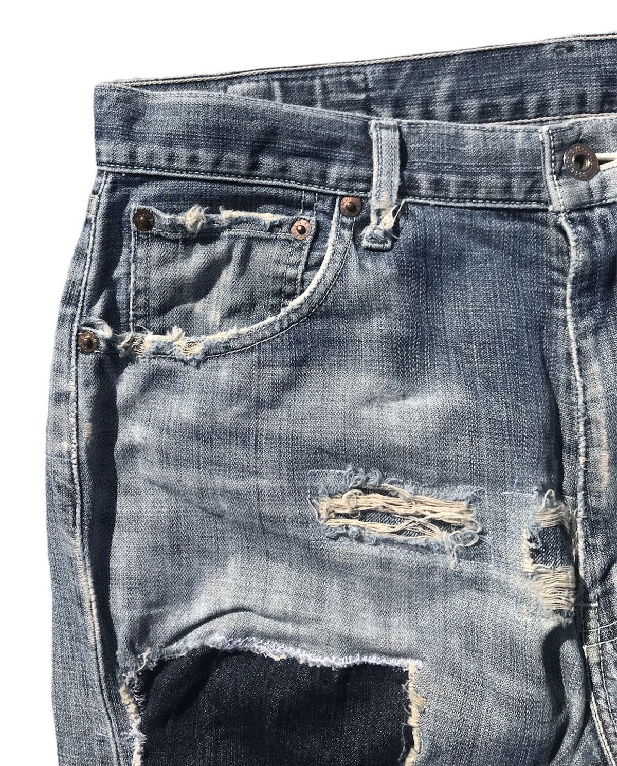 Levi's Thrashed Levi’s 503 Reworked Jeans Size US 32 / EU 48 - 7 Thumbnail