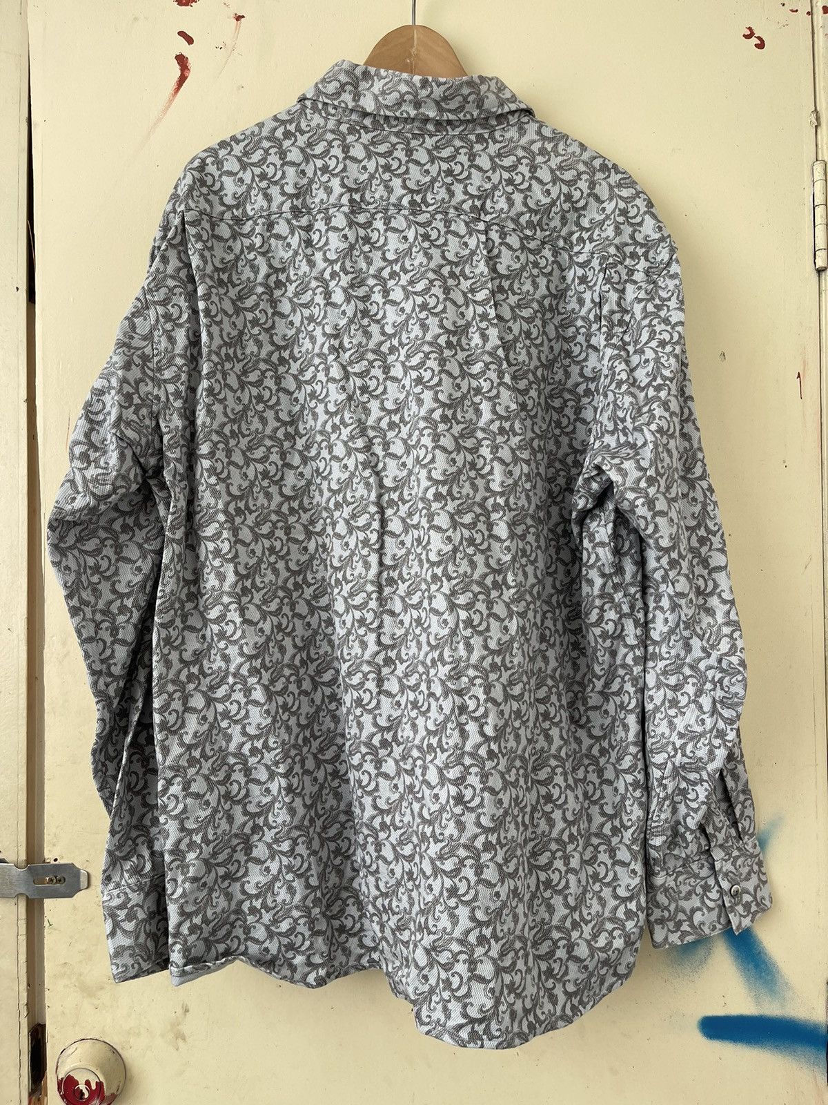 Japanese Brand × Yohji Yamamoto A.A.R Yohji Design Studio Paisley Shirt Long Button Up Size US XL / EU 56 / 4 - 2 Thumbnail