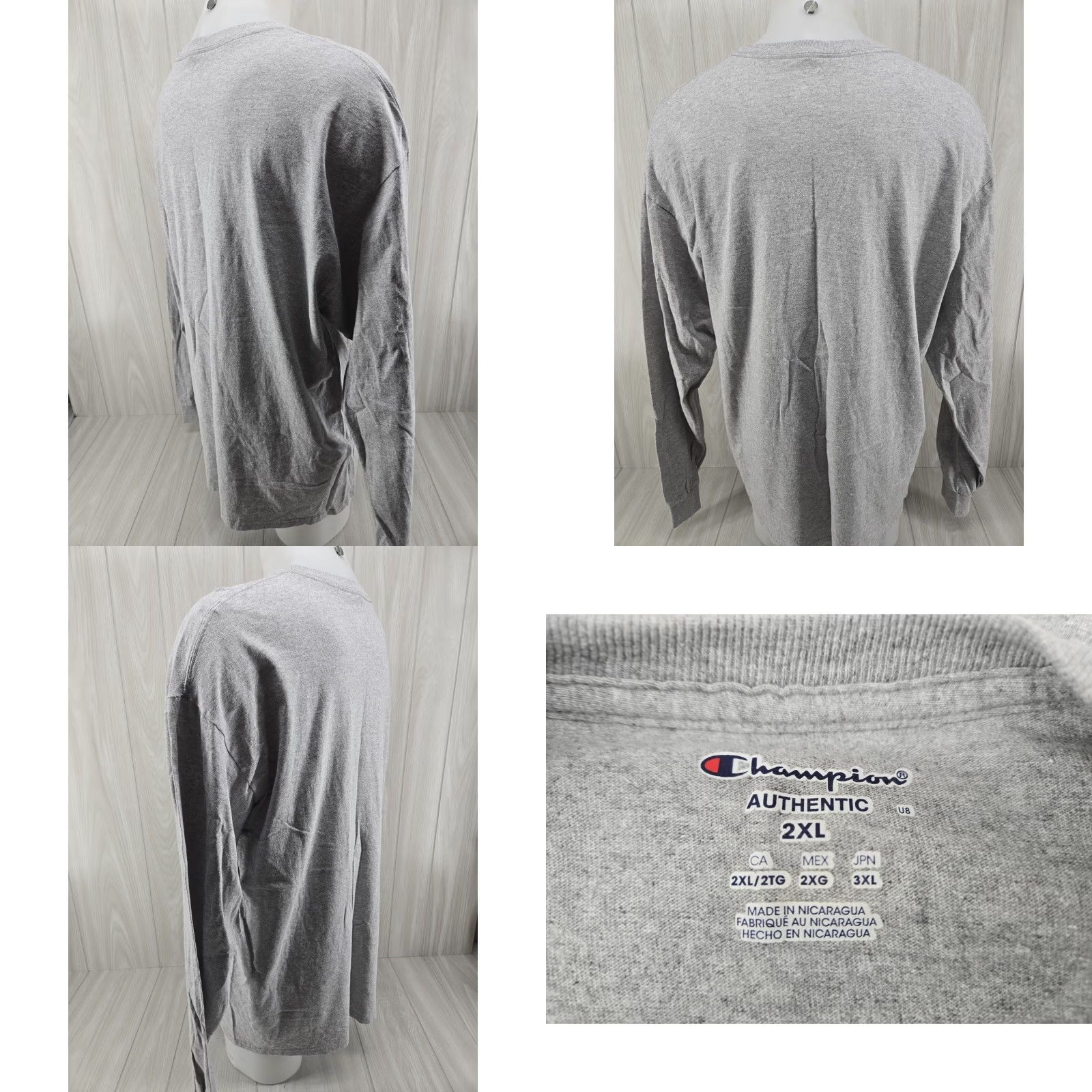 Champion Champion Wallace State Community College Shirt Mens 2XL Gray Long Sleeve Size US XXL / EU 58 / 5 - 8 Thumbnail