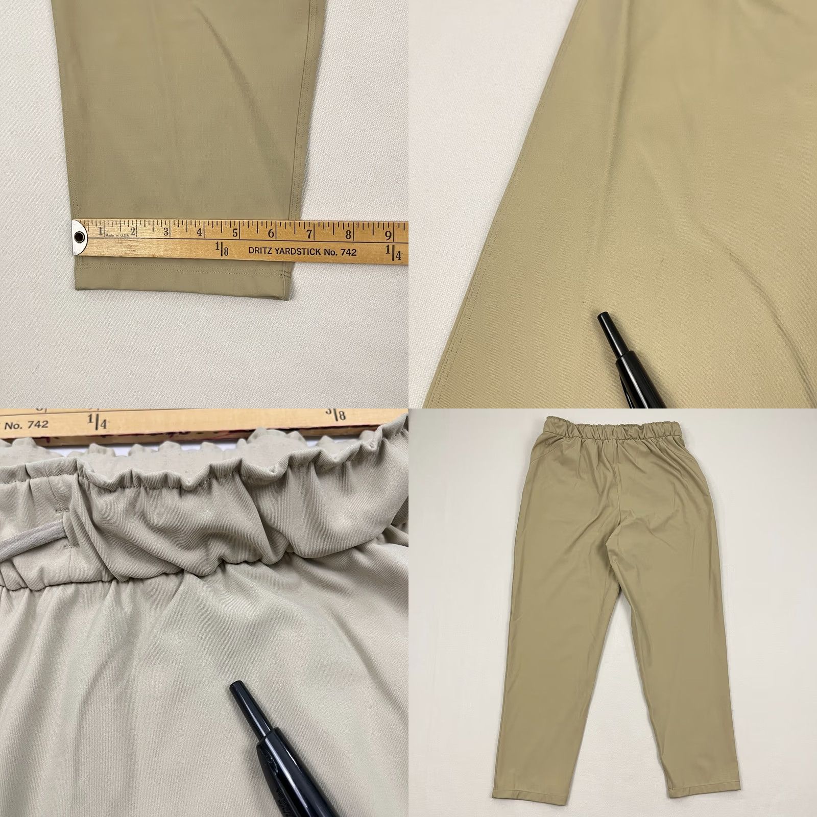 Lululemon Lululemon Keep It Moving Pants Womens Size 10 Cropped 7/8 Length Trench Tan City Brown Nylon Spandex Casual Athleisure Slimming Pockets Size 32" / US 10 / IT 46 - 8 Thumbnail