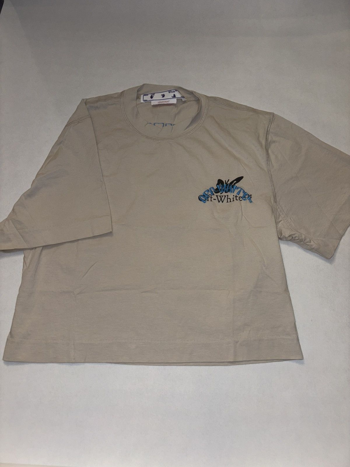 Off-White Off-White Beige Graphic Crop Size S / US 4 / IT 40 - 1 Thumbnail