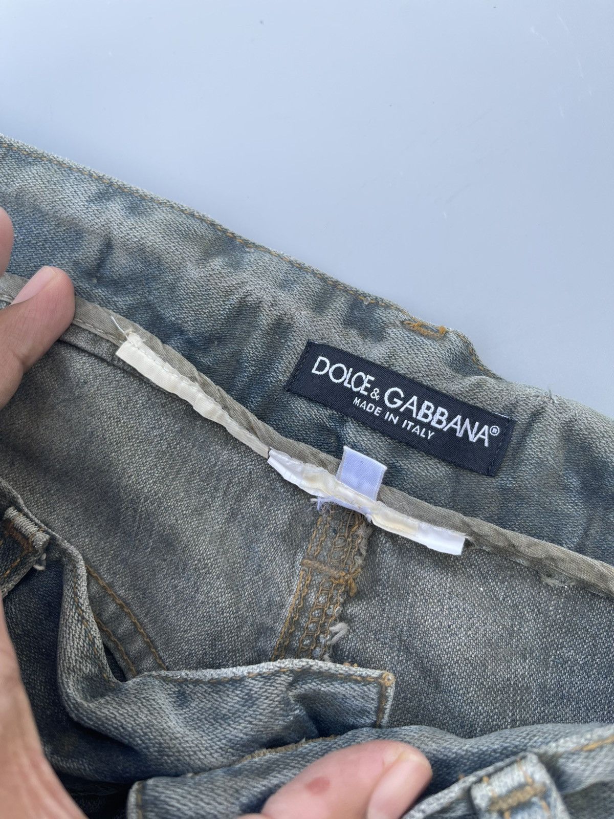Designer × Dolce & Gabbana × Vintage Vintage Dolce&Gabbana Distressed Jeans Size US 33 - 11 Thumbnail