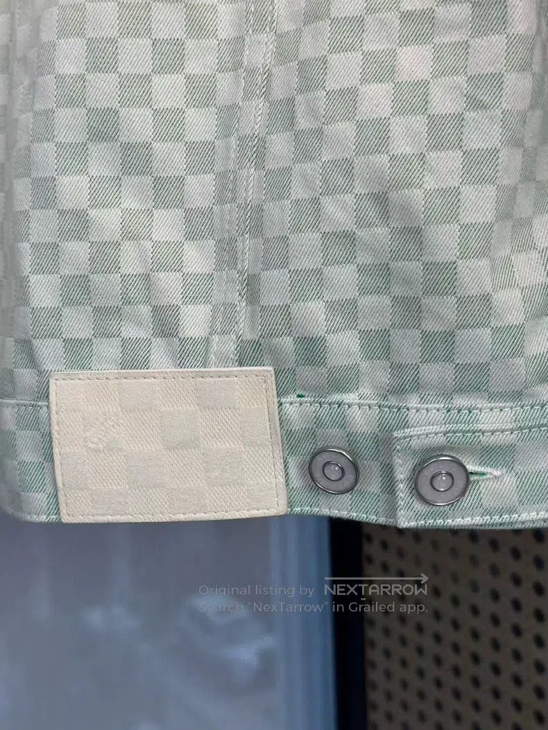 Louis Vuitton Louis Vuitton SS25 Green Gradient Checker Denim Jacket Size US M / EU 48-50 / 2 - 5 Thumbnail