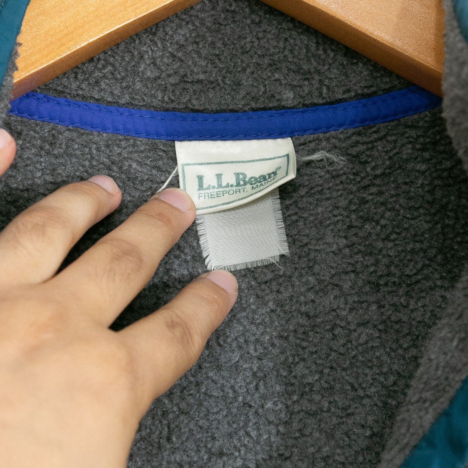 L.L. Bean Vintage LL Bean Fleece Sweater Mens Large - Quarter Snap Size US L / EU 52-54 / 3 - 4 Thumbnail