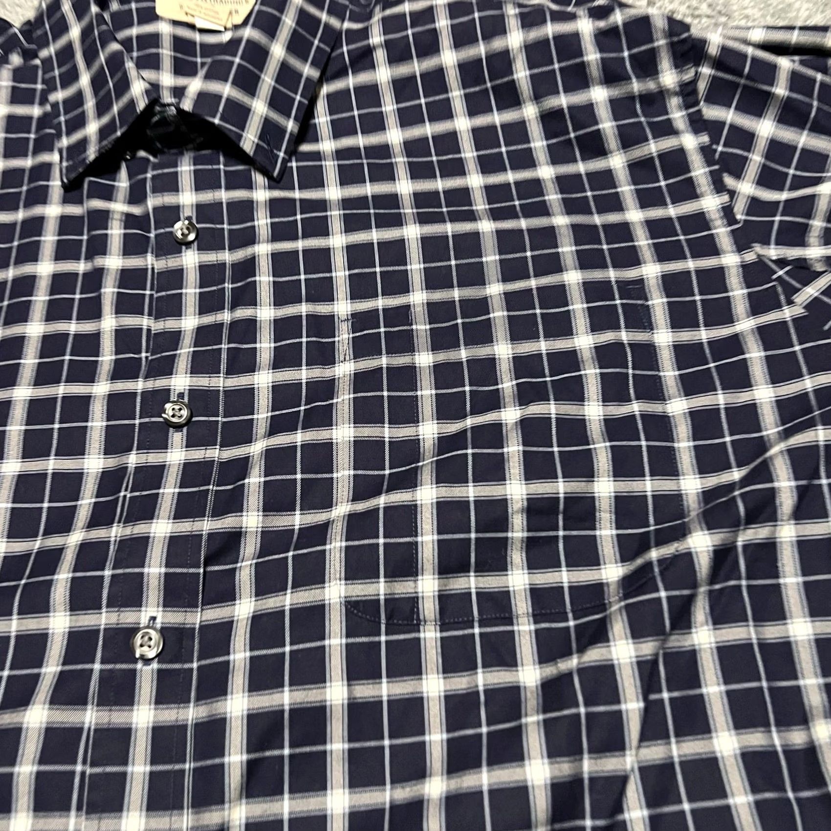 Duluth Trading Company Duluth Trading Shirt Men 3XL Blue Plaid Magna Ready Wrinkle Fighter Short Sleeve Size US XXL / EU 58 / 5 - 2 Thumbnail