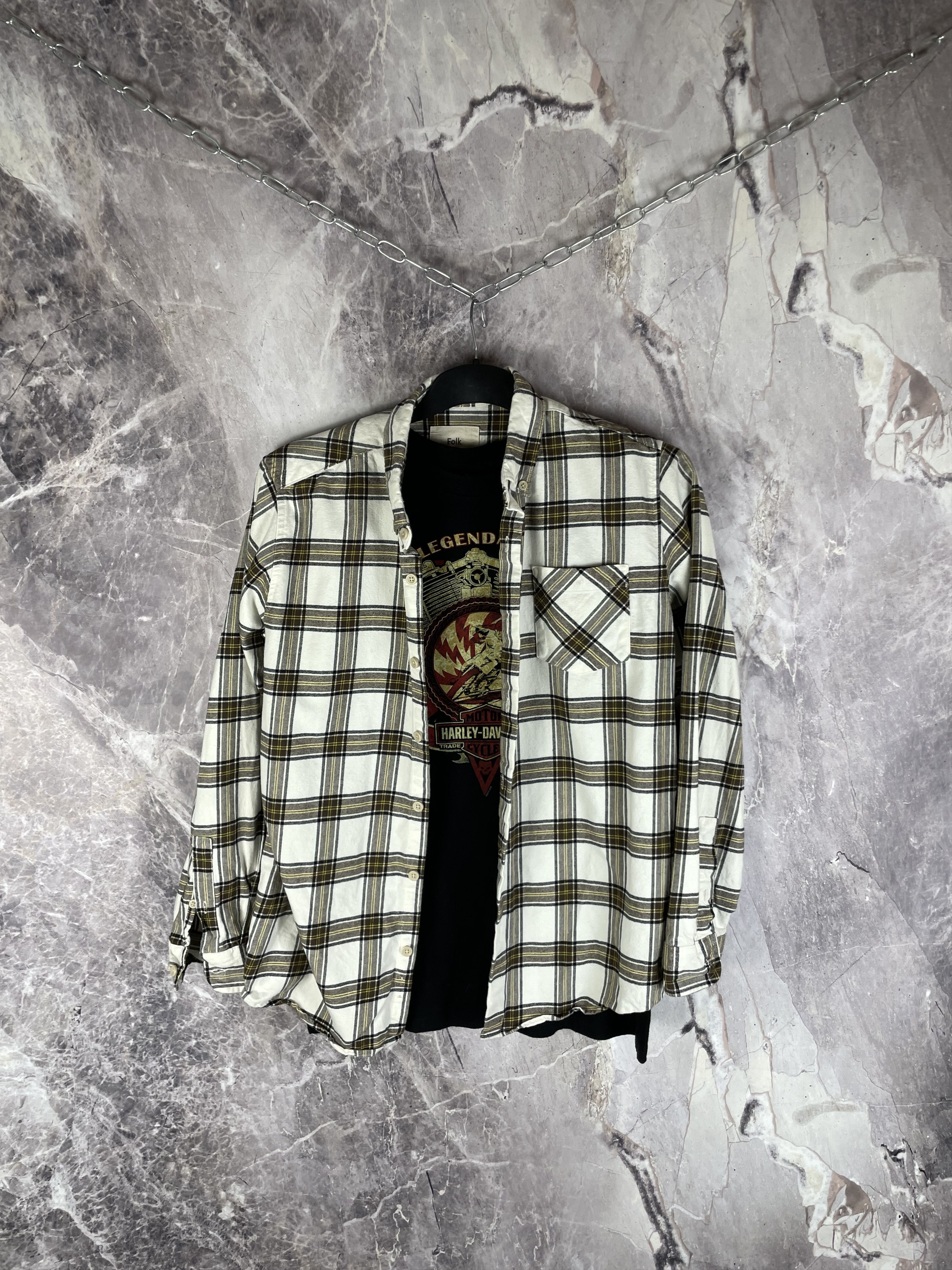 Folk Vintage Folk flannel multicolour y2k button up shirt Size US M / EU 48-50 / 2 - 2 Thumbnail