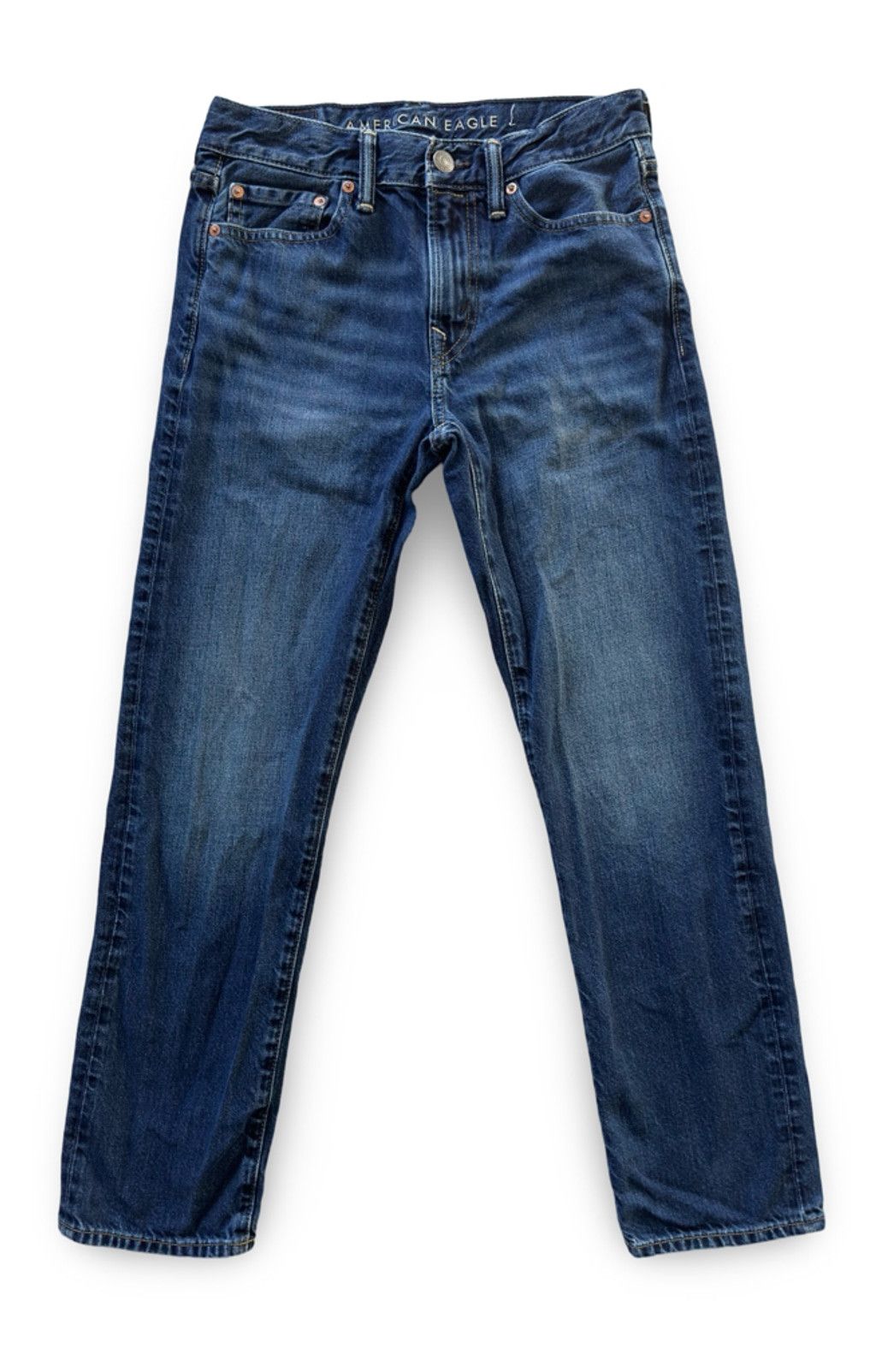 American Eagle Outfitters American Eagle Straight Jeans - Medium Wash, 28x30 Size US 28 / EU 44 - 1 Thumbnail