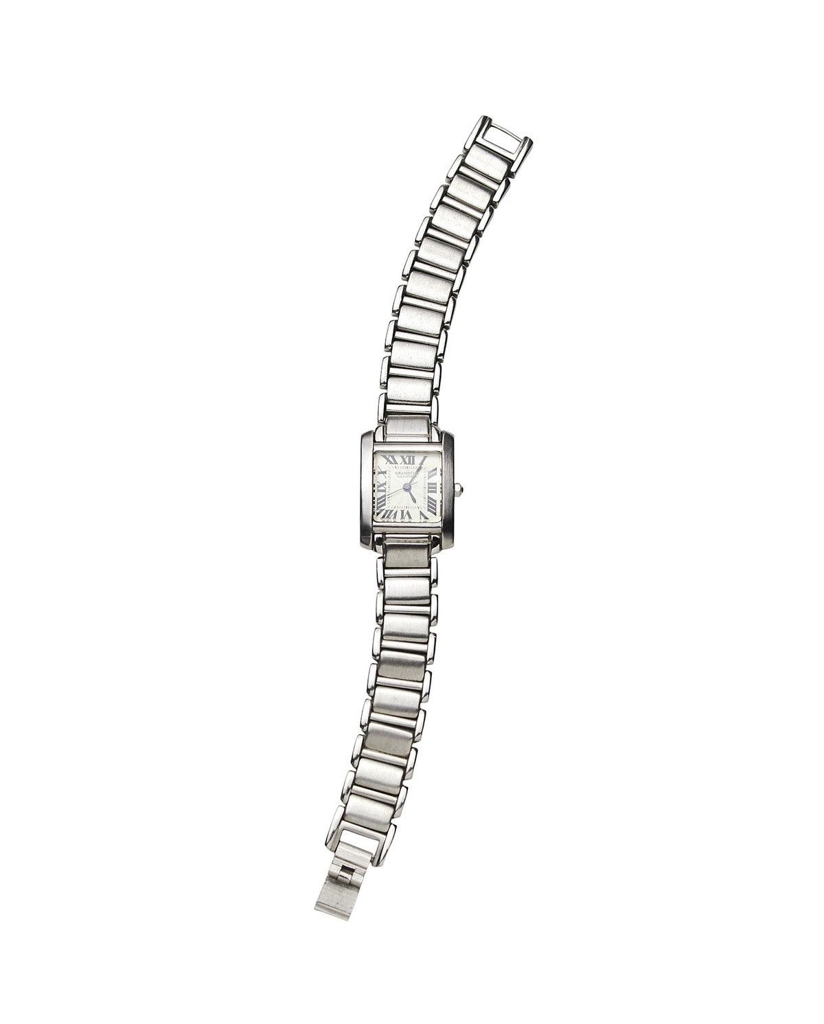 Japanese Brand 2000S GRANDEUR MONTRES SILVER TANK WATCH Size ONE SIZE - 3 Thumbnail