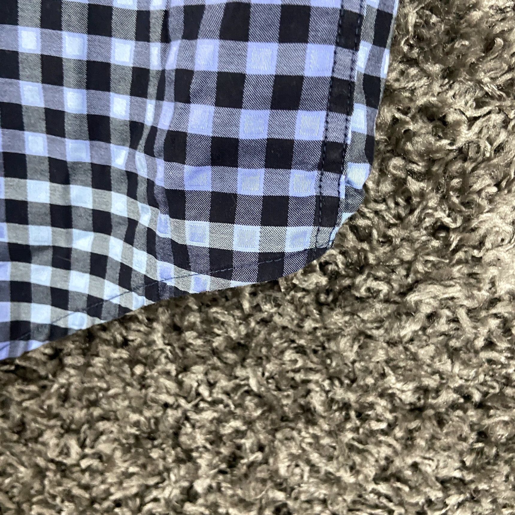 BUGATCHI Bugatchi Mens L Blue Plaid Classic Fit Long Sleeve Button-Up Shirt Size US L / EU 52-54 / 3 - 2 Thumbnail