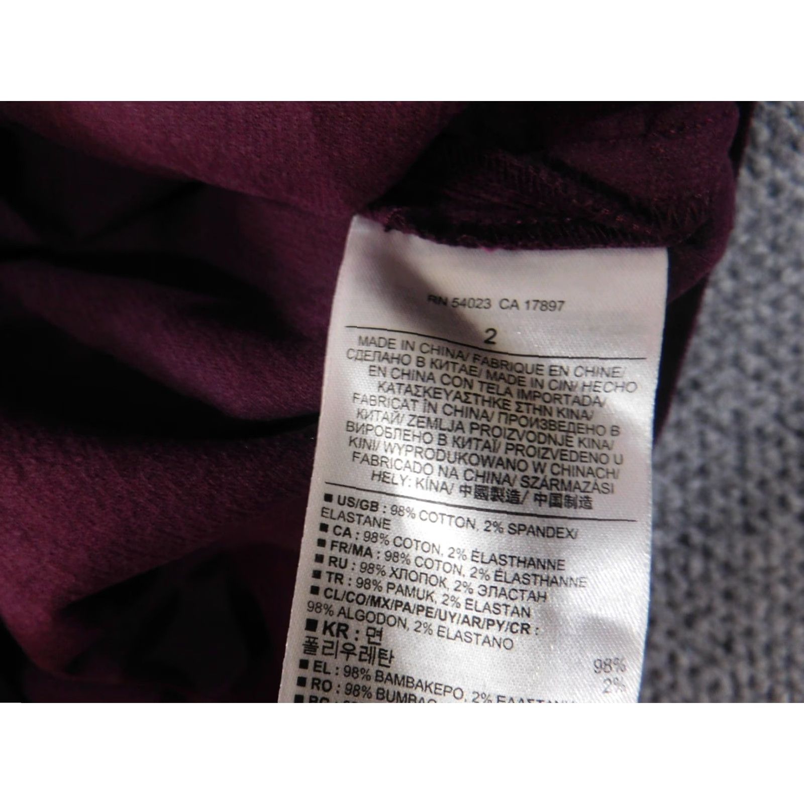 Banana Republic Banana Republic Skirt Womens A-Line Zip Stretch Cotton Purple Knee Length Business Casual 2 Regular High Rise Zipper Knit Knit Cotton Size 26" / US 2 / IT 38 - 7 Thumbnail