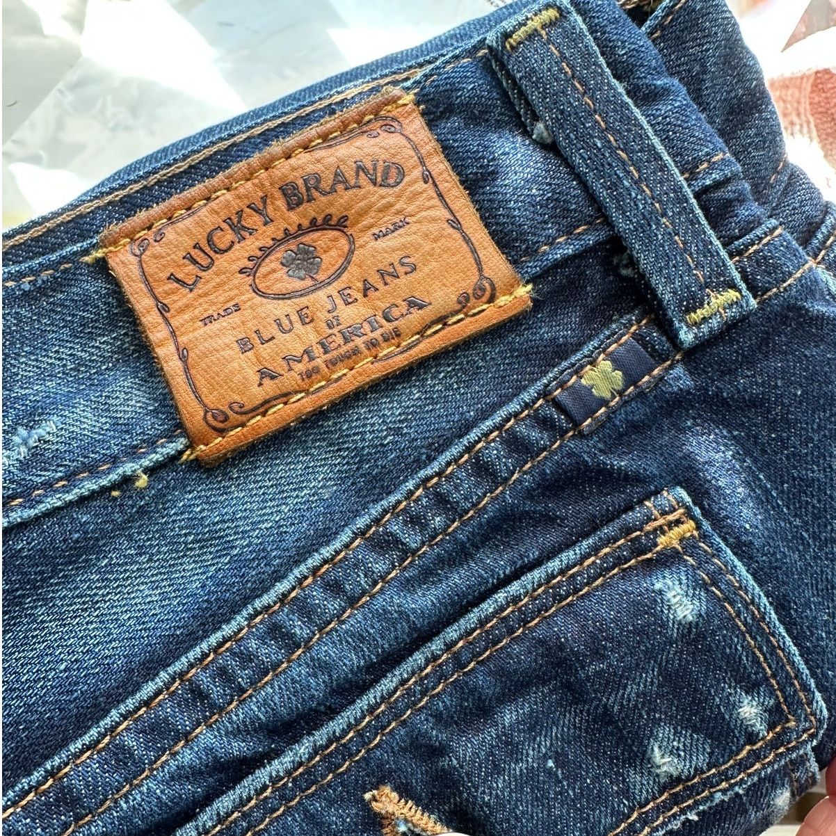 Lucky Brand Lucky Brand Y2K Low Rise Dark Medium Wash Cargo Jeans 4/27 Size 27" / US 4 / IT 40 - 11 Thumbnail