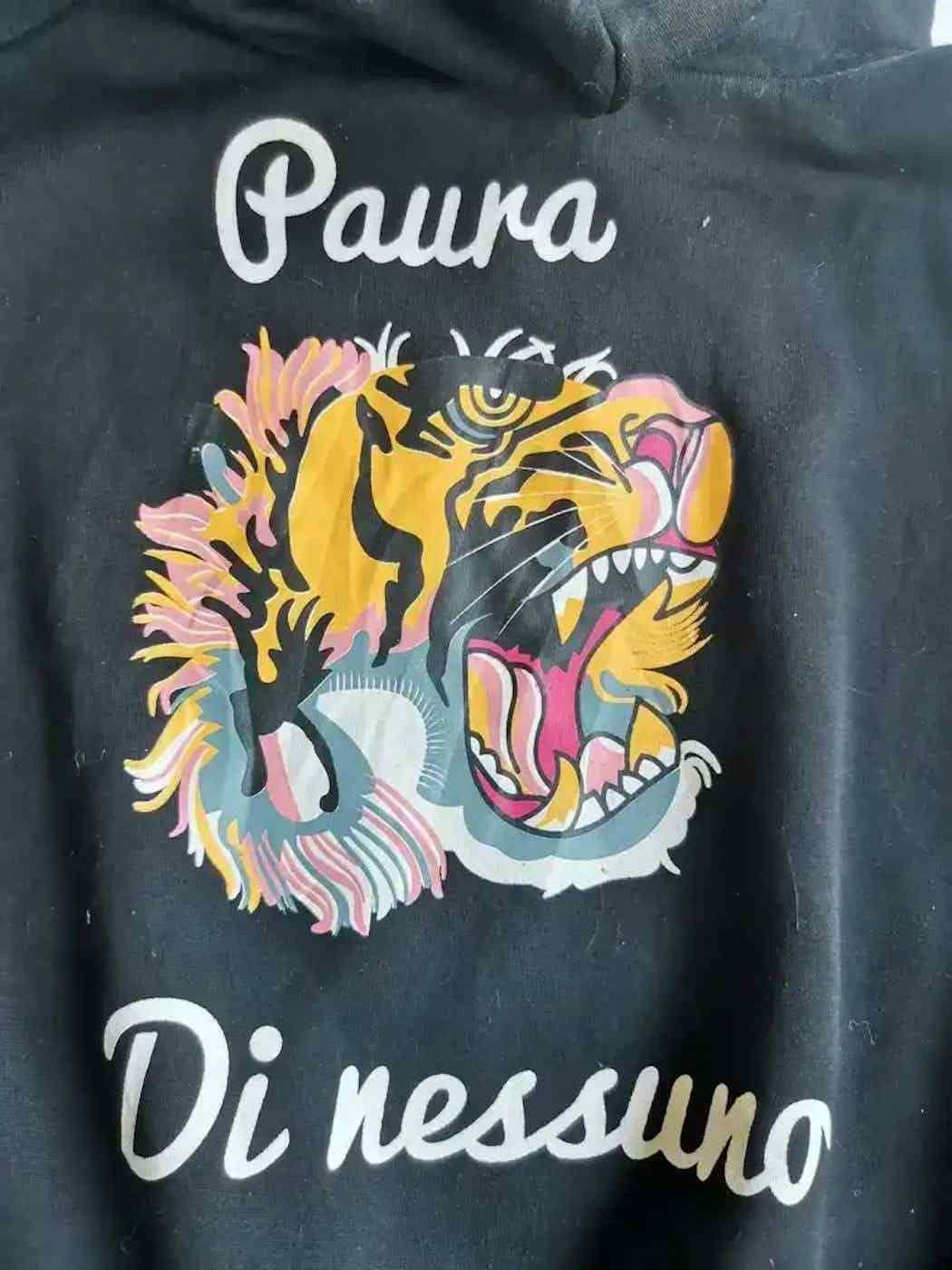 Vintage Vintage Girly Doll Tiger Face Sweatshirt Hoodie Size US XL / EU 56 / 4 - 5 Thumbnail