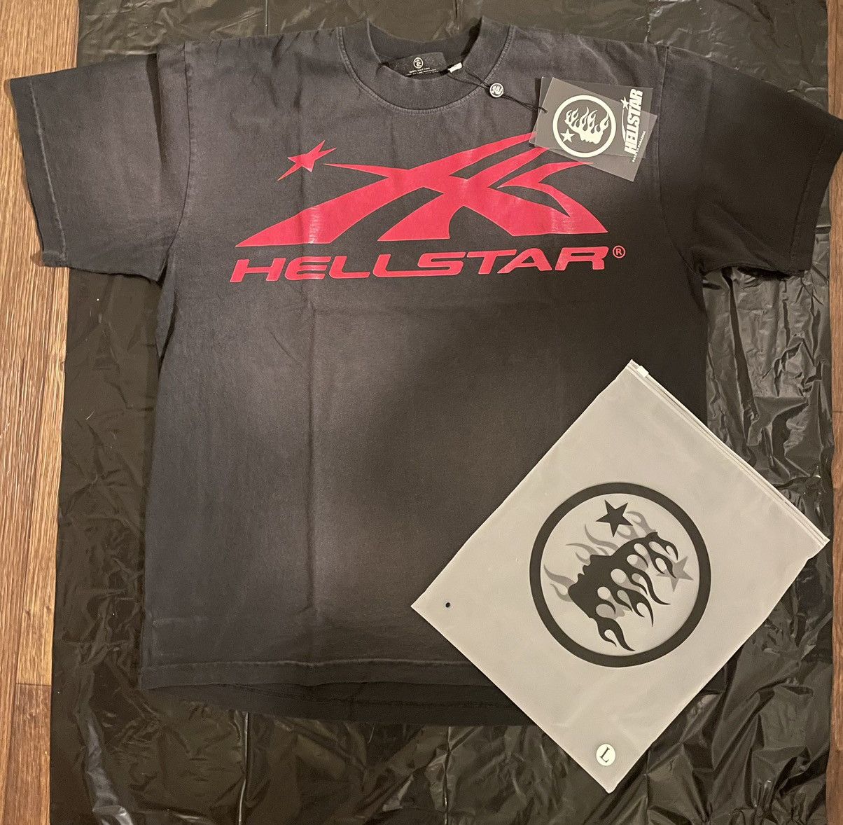 Hellstar Hellstar Sport Logo Gel T Shirt Black Grailed