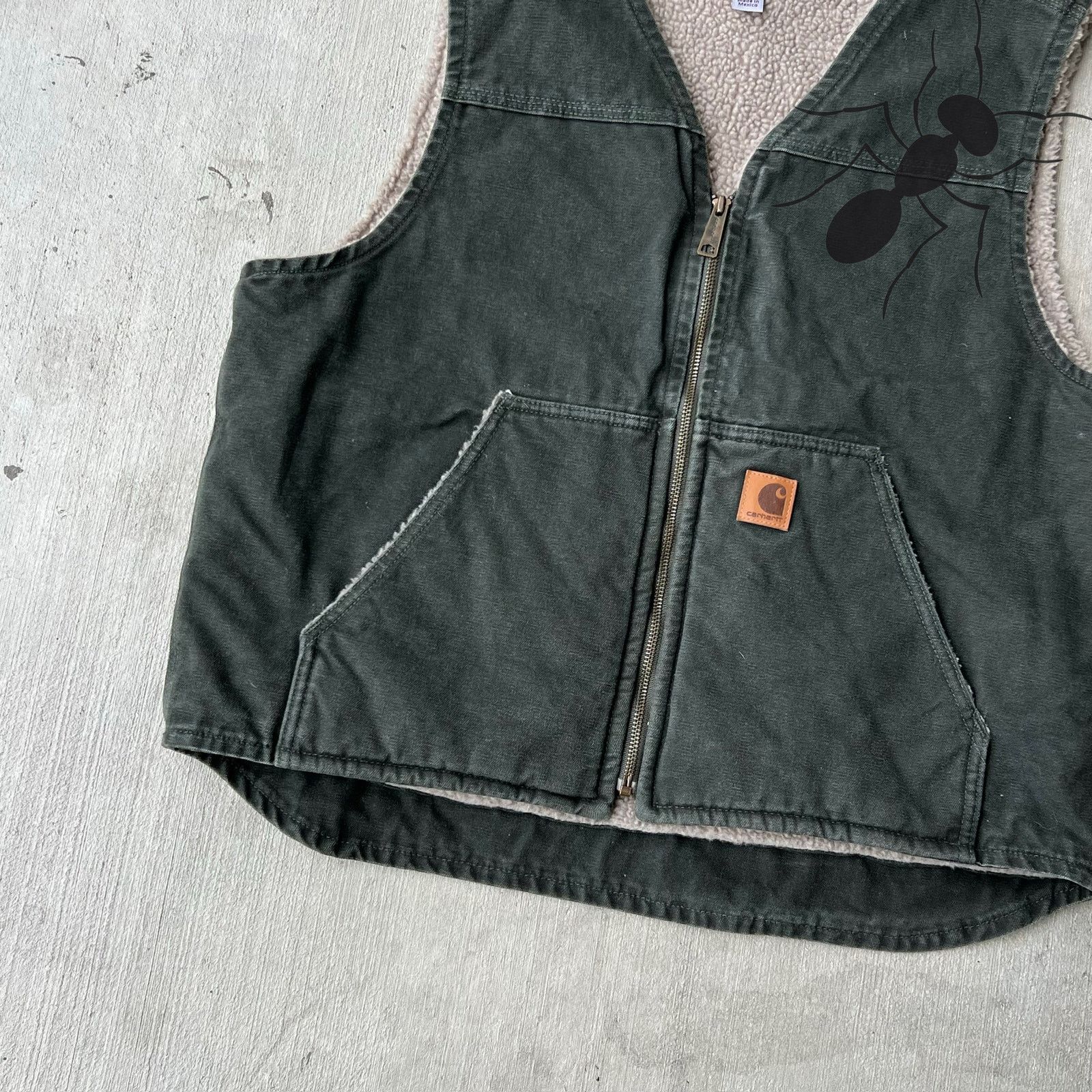 Carhartt × Vintage Carhartt V26 MOS green work wear vest Size US L / EU 52-54 / 3 - 2 Thumbnail