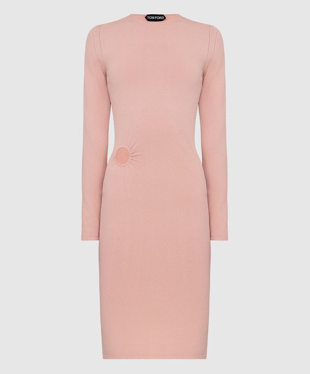 Tom Ford o1y0126 Midi Dress in Blush Size L / US 10 / IT 46 - 1 Thumbnail