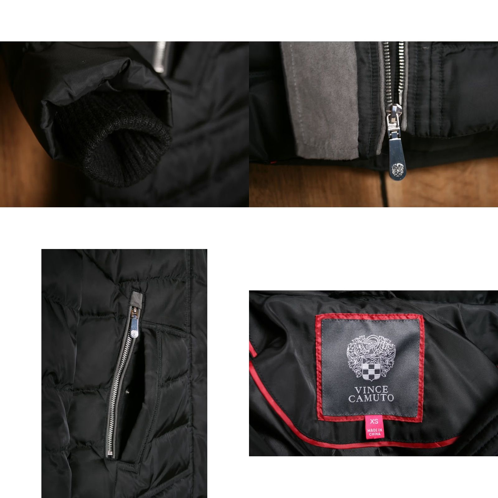 Vince Camuto Vince Camuto Parka Coat Women XS Black Down Insulated Hooded Fur Trim Winter Coat V Cin Size XS / US 0-2 / IT 36-38 - 8 Thumbnail