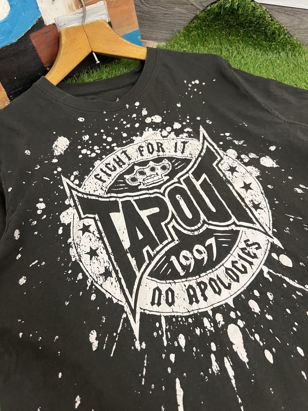 Affliction × Tapout × Vintage Tapout T-shirt Vintage Over Print Y2k Style Oversized Size US L / EU 52-54 / 3 - 5 Thumbnail