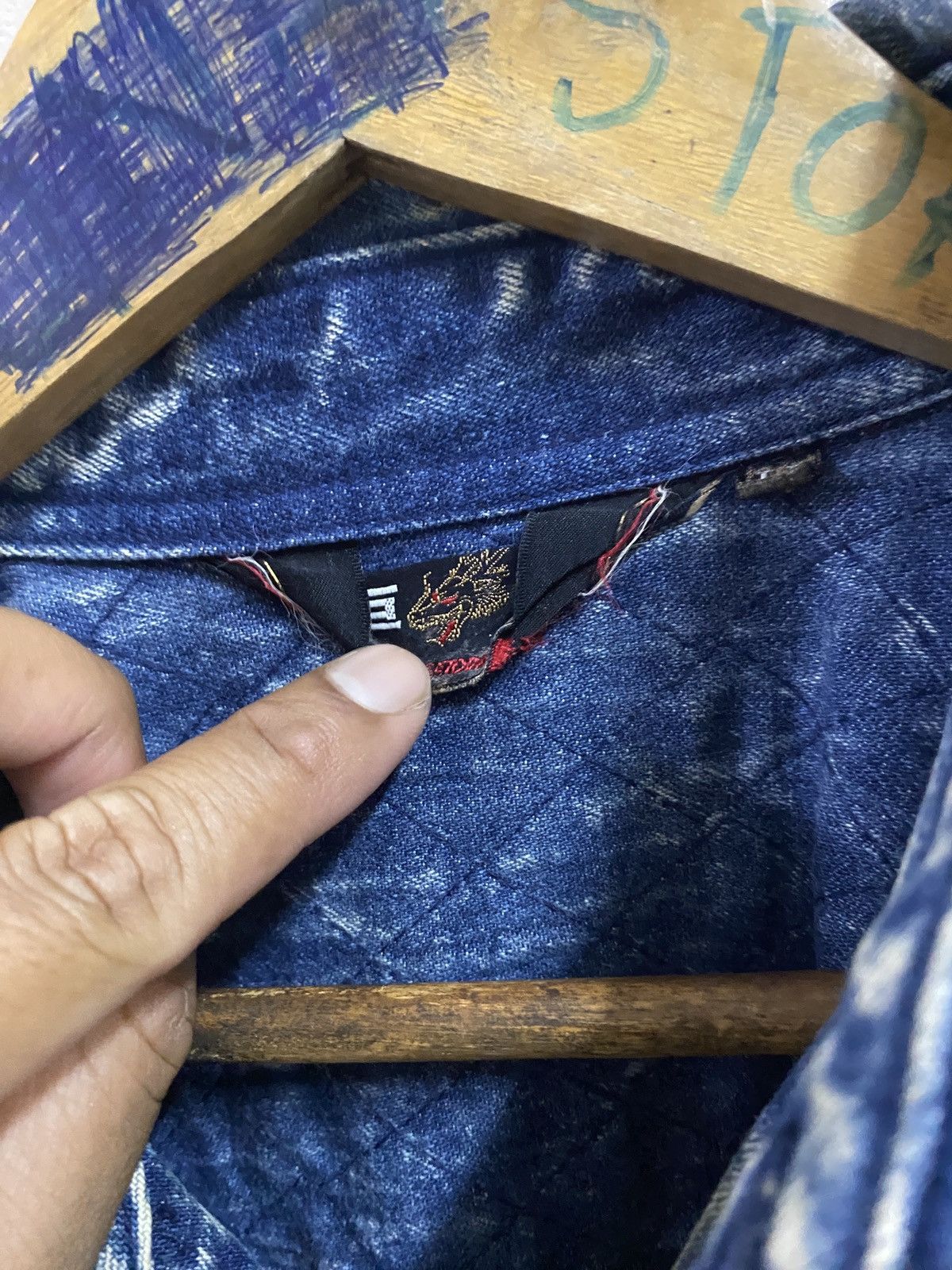 Kapital Vtg Japanese Brand Denim Acid Wash Blue Size US XL / EU 56 / 4 - 12 Thumbnail